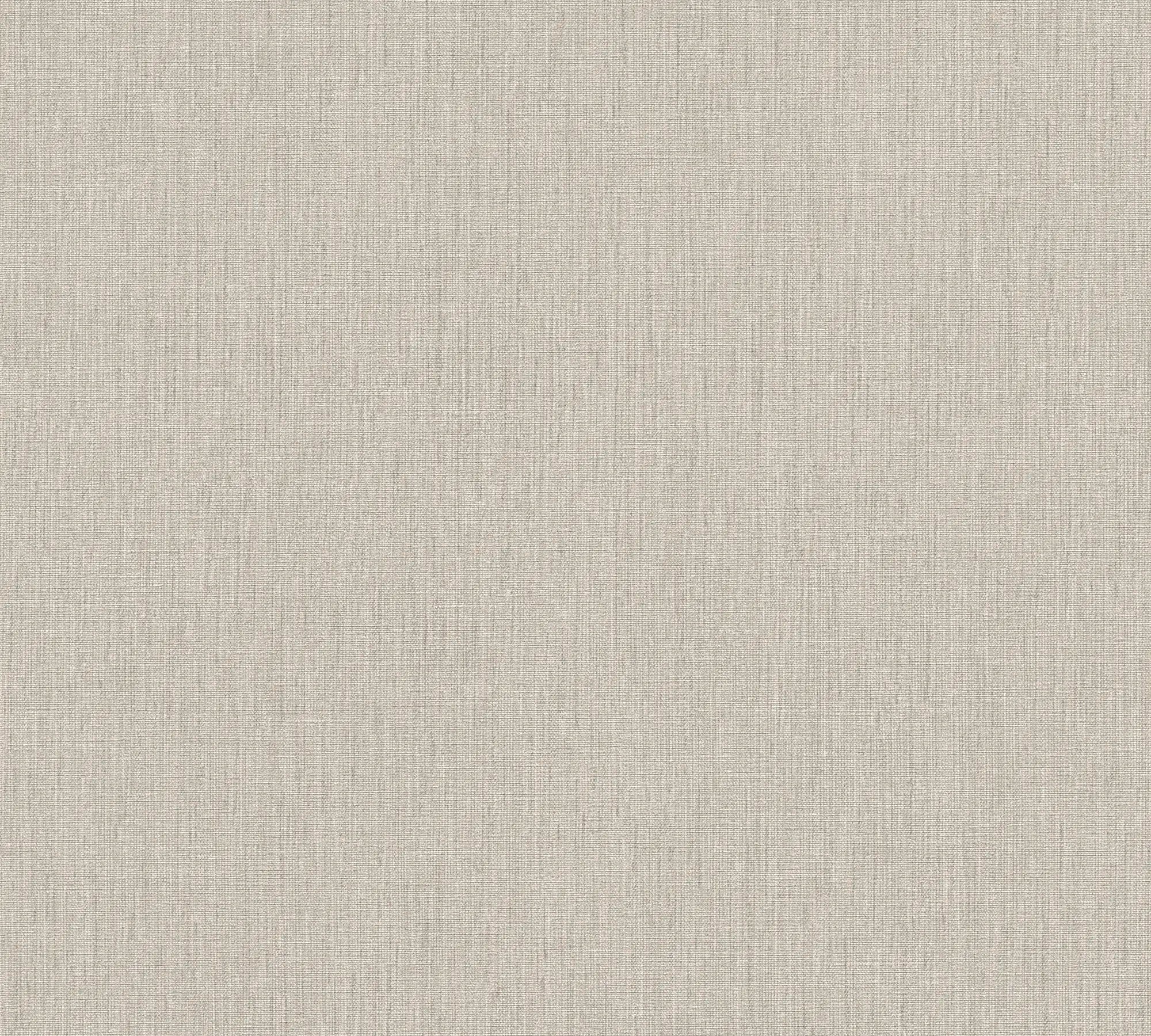 Billedet viser et detaljeret nærbillede af det strukturerede mønster på Anna's Weave - Pewter tapetet.