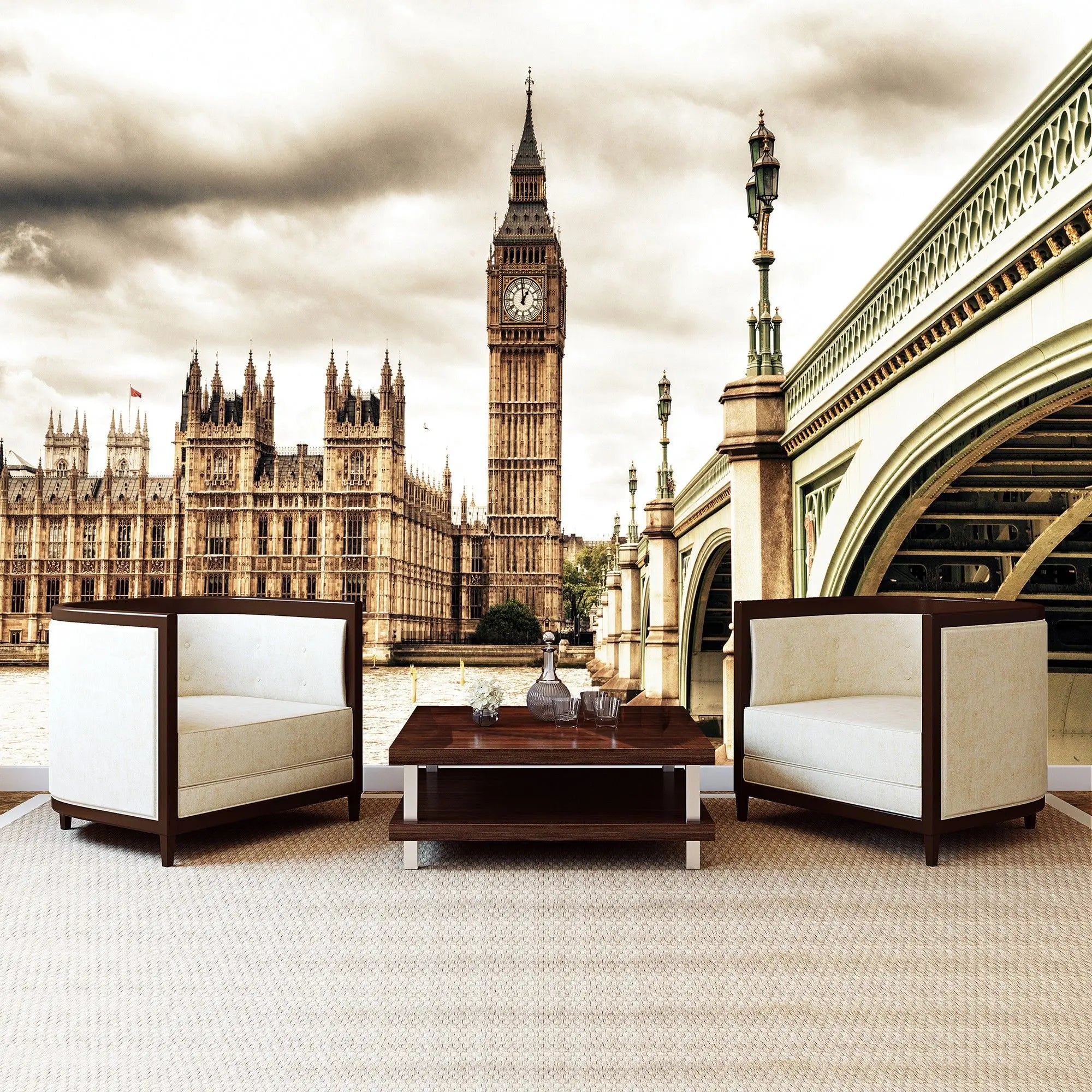 Billede 7 af Fototapet - Big Ben og Westminster Bridge London