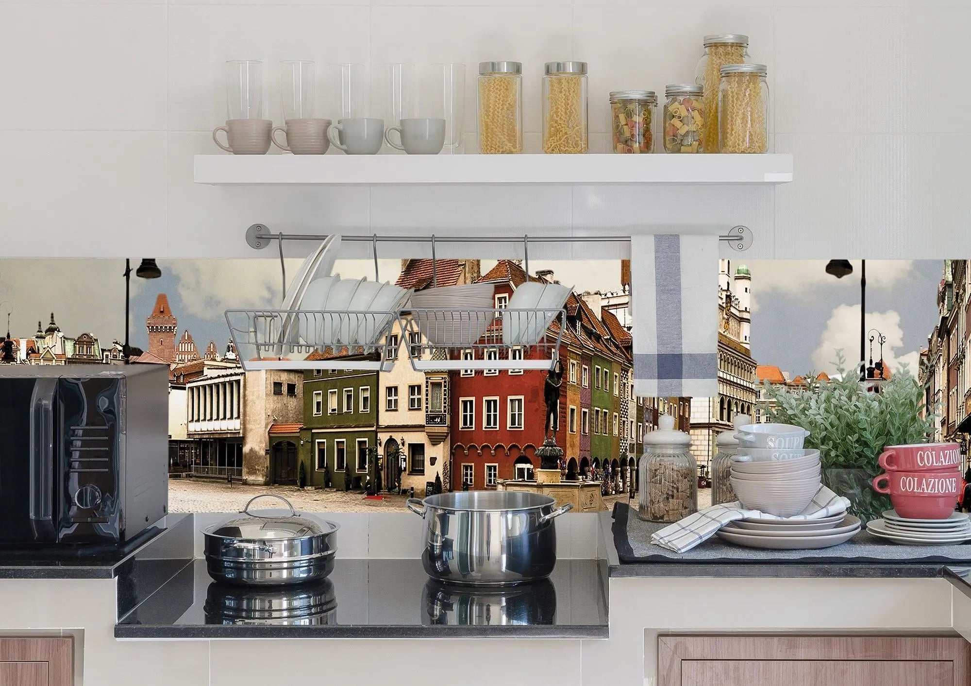 Billede 8 af Fototapet - Farverig torveplads med historiske bygninger i Poznań, Polen