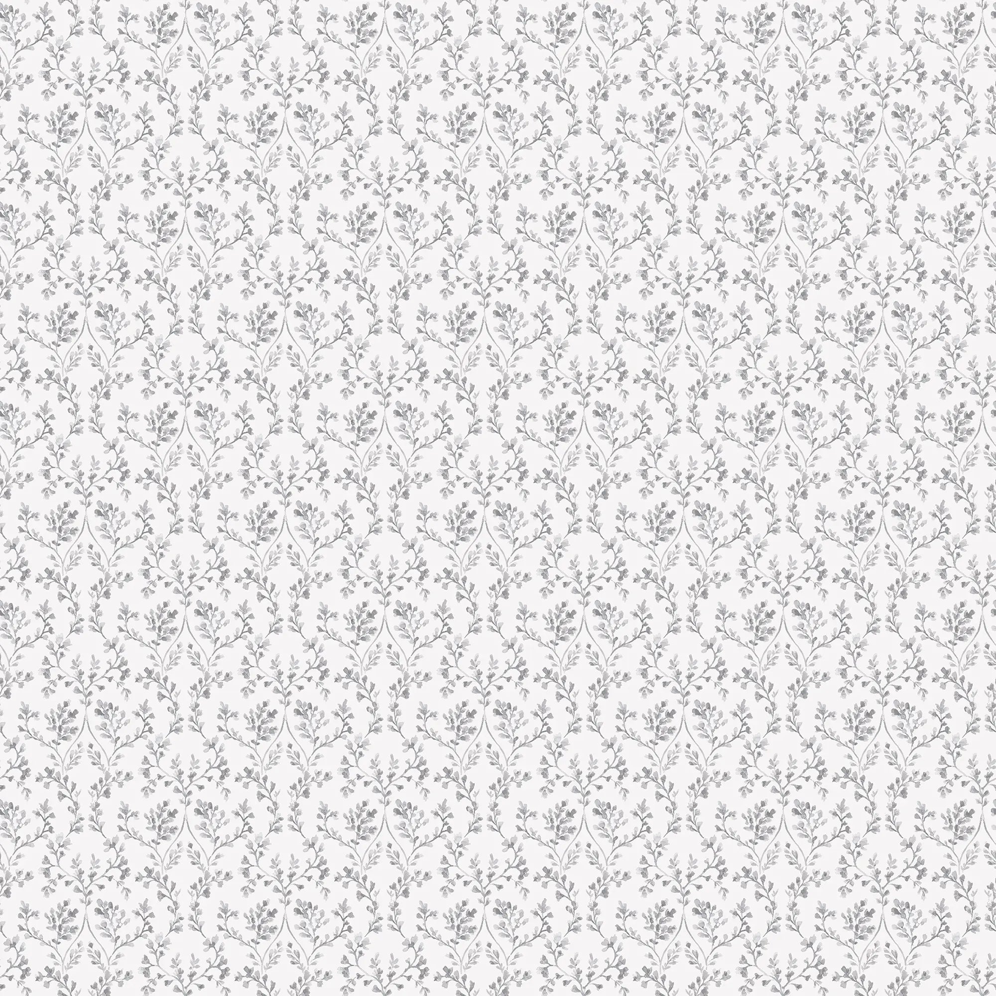 Detaljeret billede af Delicate Sprigs - Mist tapet fra Nicetapet.dk med et fint gentaget mønster af sarte kviste.