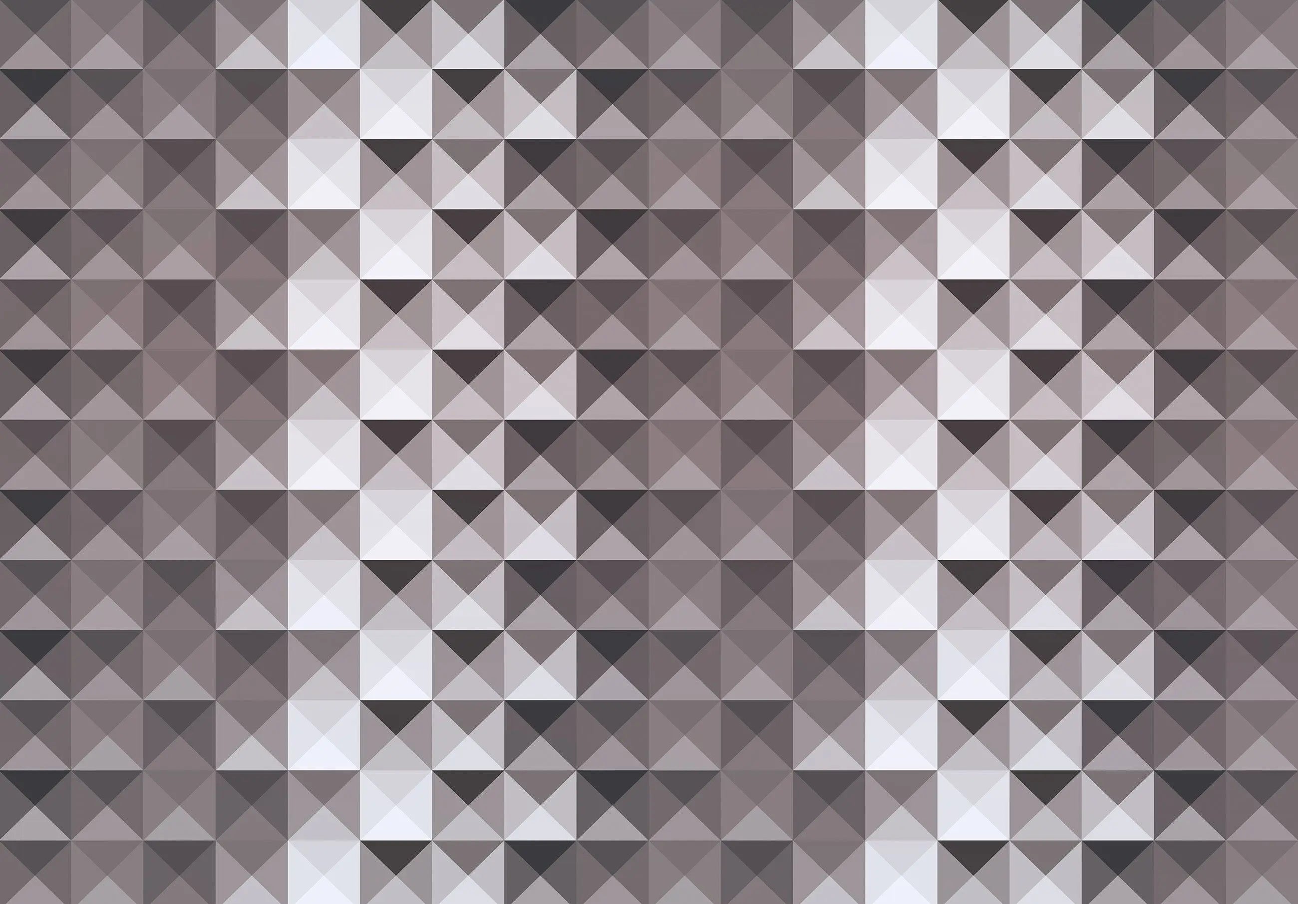 Billede 10 af Fototapet - Gråt geometrisk mønster af kvadratiske trekanter