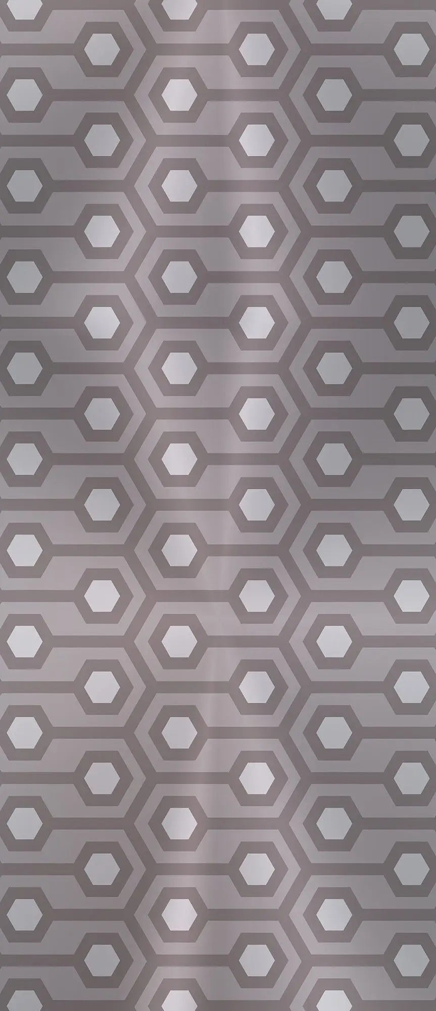 Billede 11 af Fototapet - Gråt geometrisk mønster med sekskanter og linjer