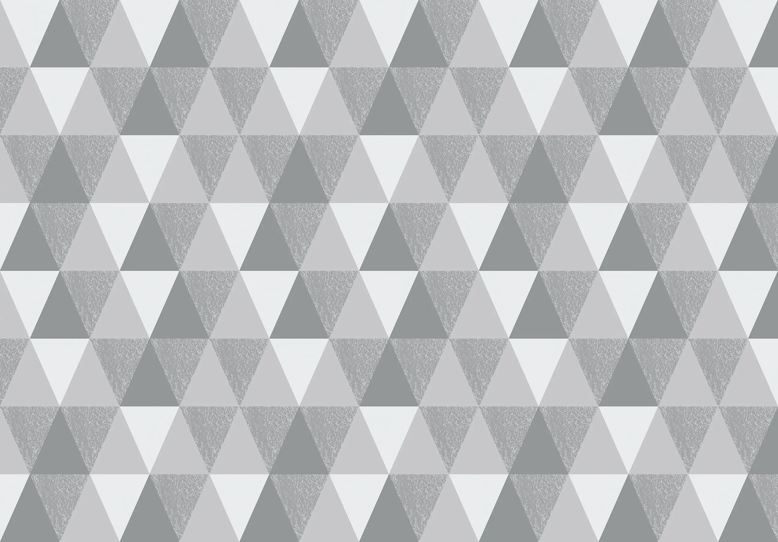 Billede 12 af Fototapet - Gråt geometrisk mønster med trekanter
