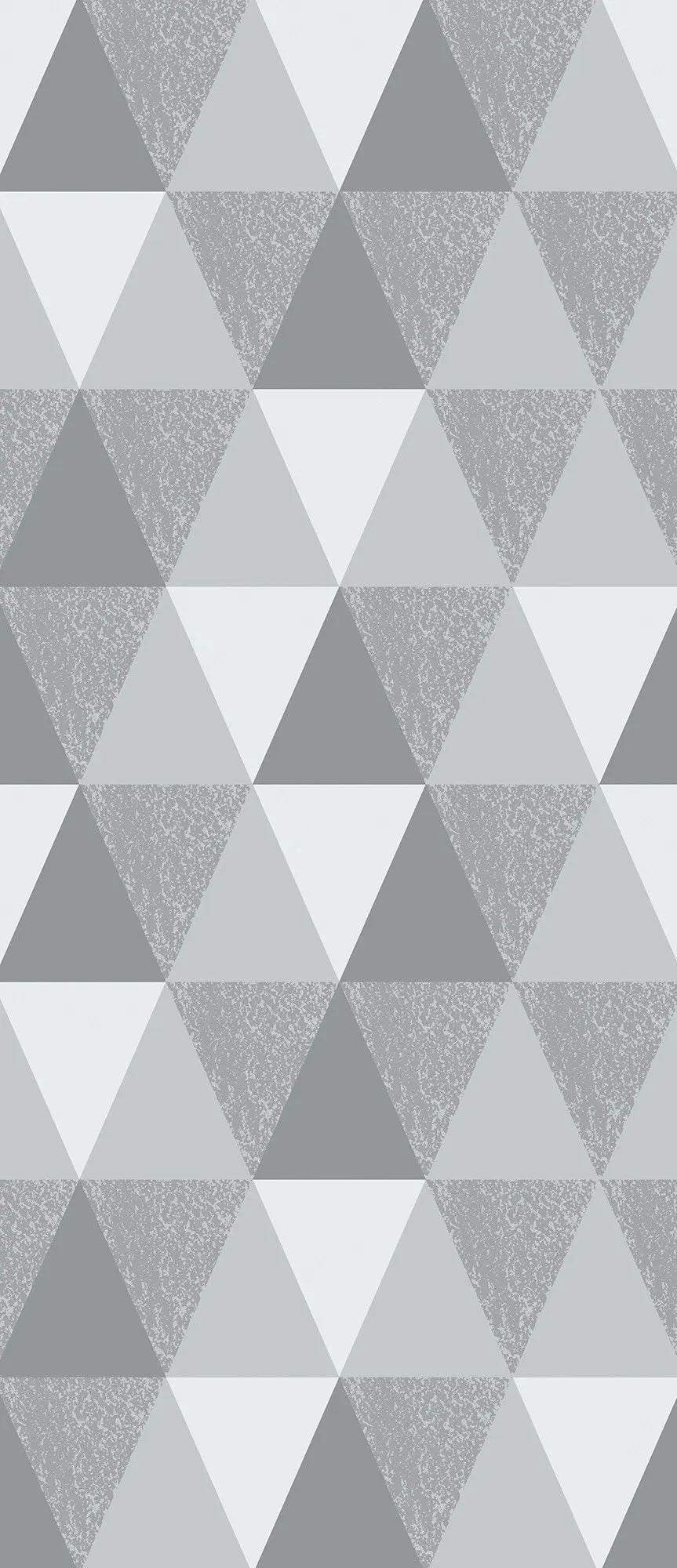 Billede 18 af Fototapet - Gråt geometrisk mønster med trekanter