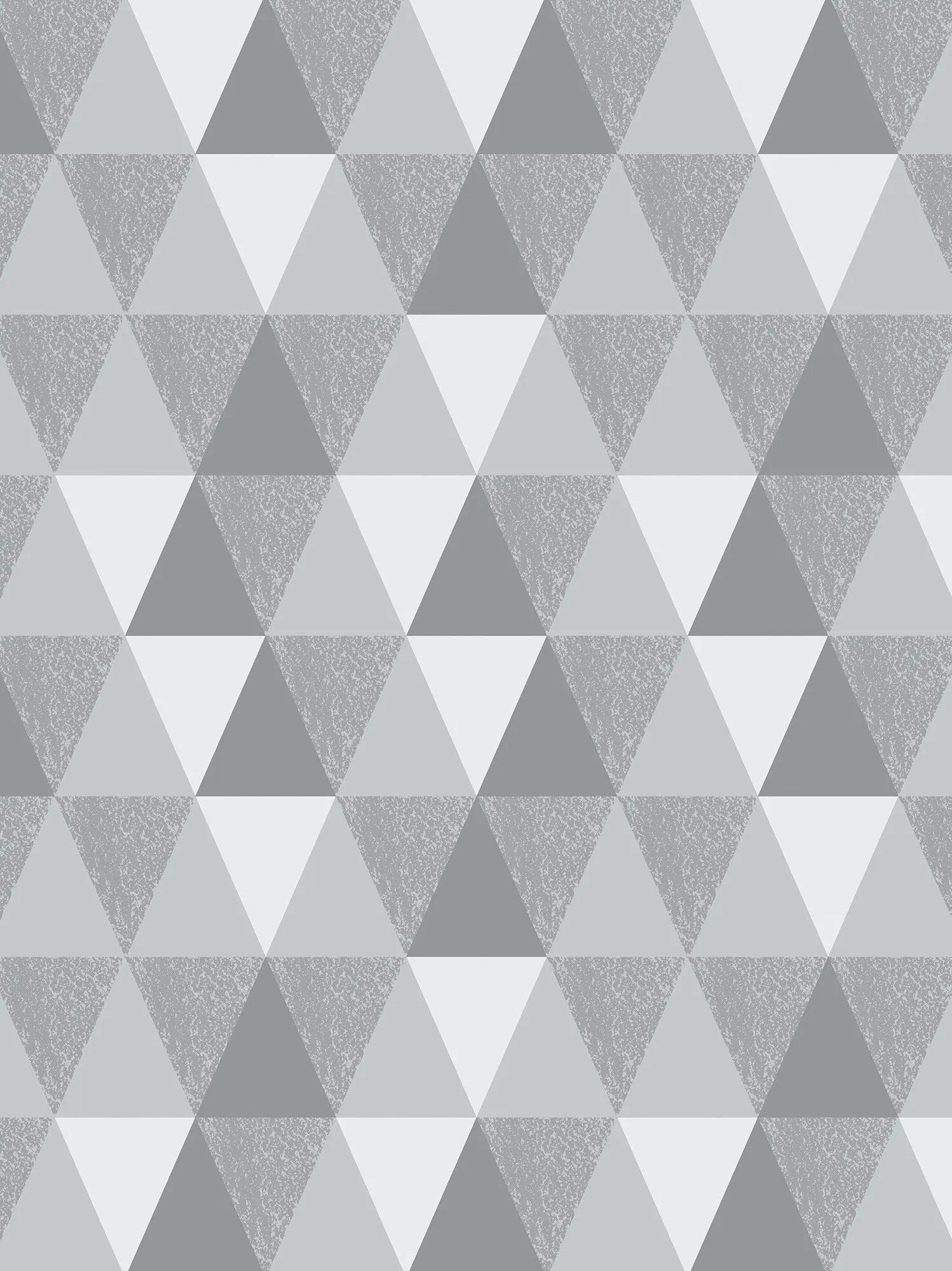 Billede 19 af Fototapet - Gråt geometrisk mønster med trekanter