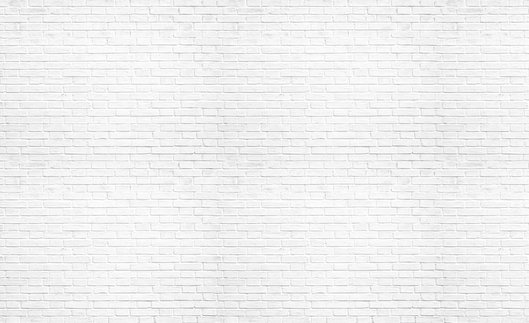 Billede 1 af Fototapet - Hvid murstensvæg set på afstand