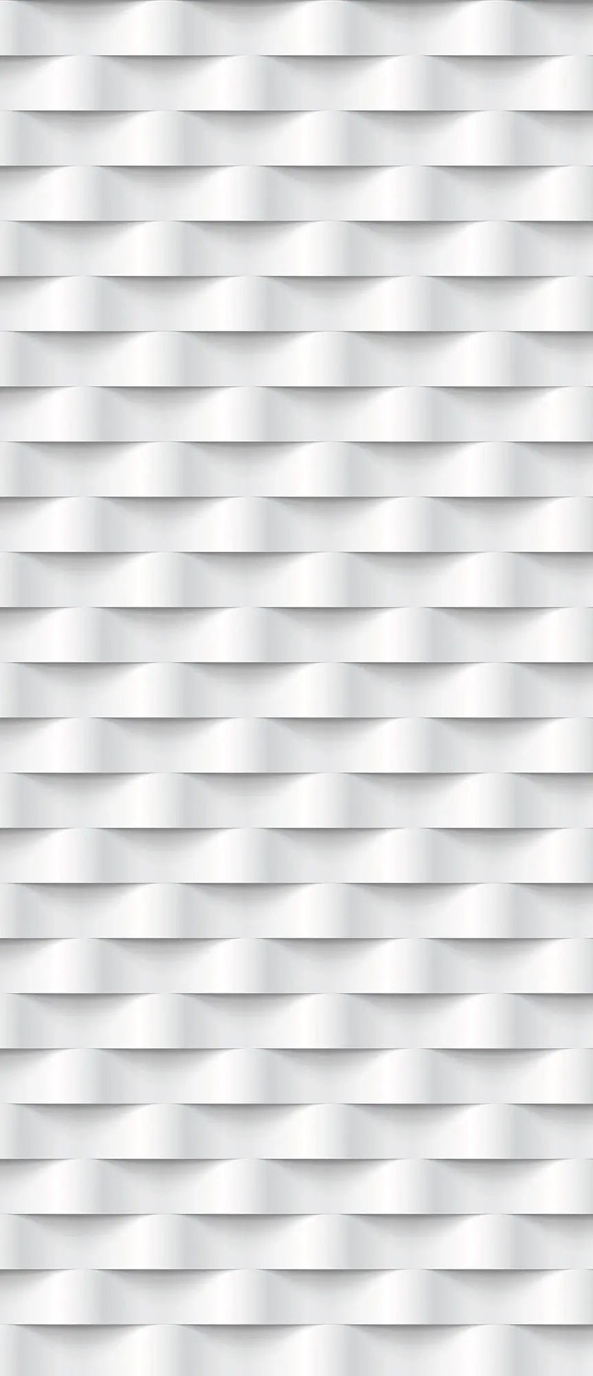Billede 10 af Fototapet - Hvidt tredimensionelt geometrisk mønster
