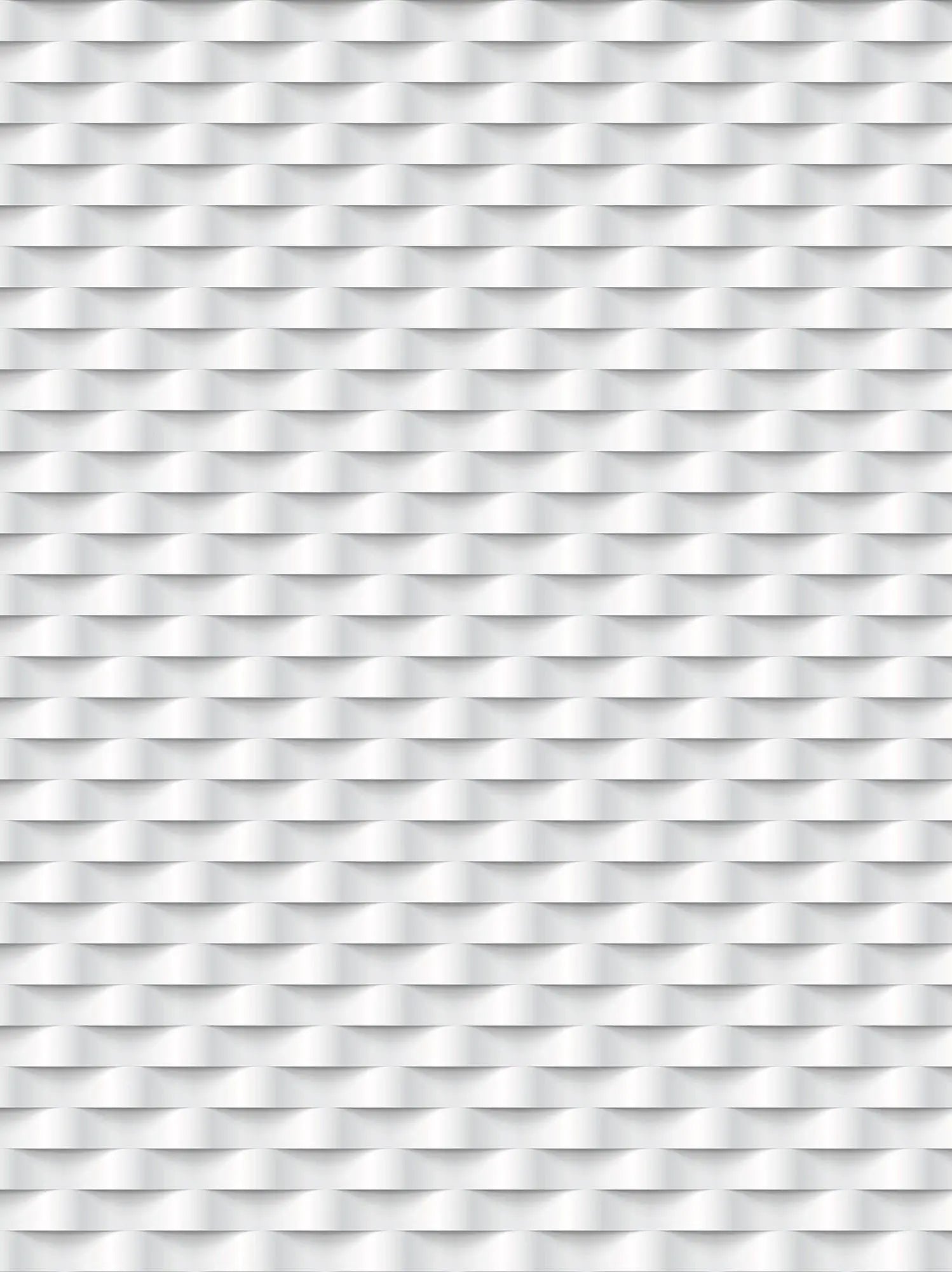 Billede 11 af Fototapet - Hvidt tredimensionelt geometrisk mønster