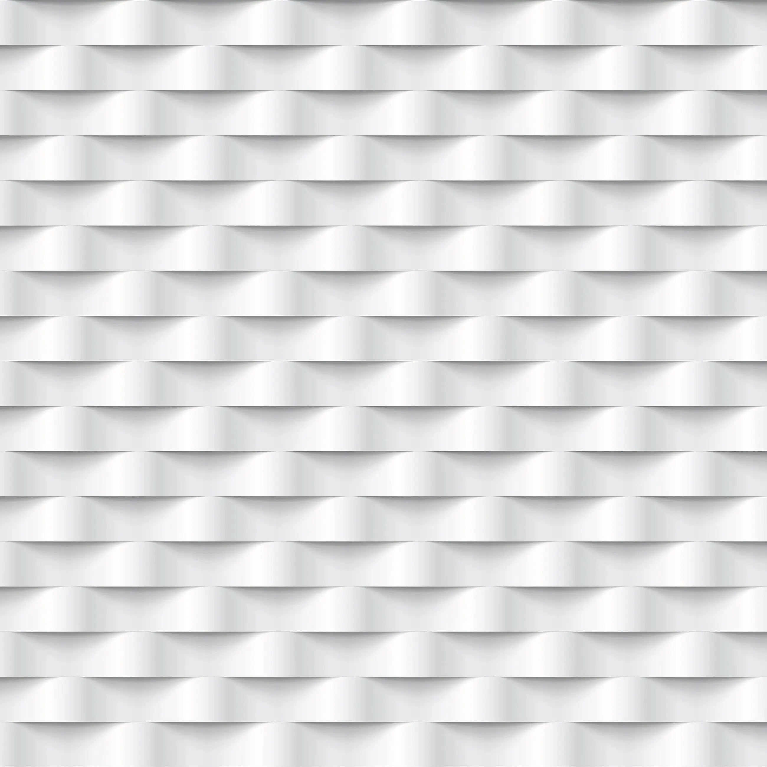 Billede 9 af Fototapet - Hvidt tredimensionelt geometrisk mønster