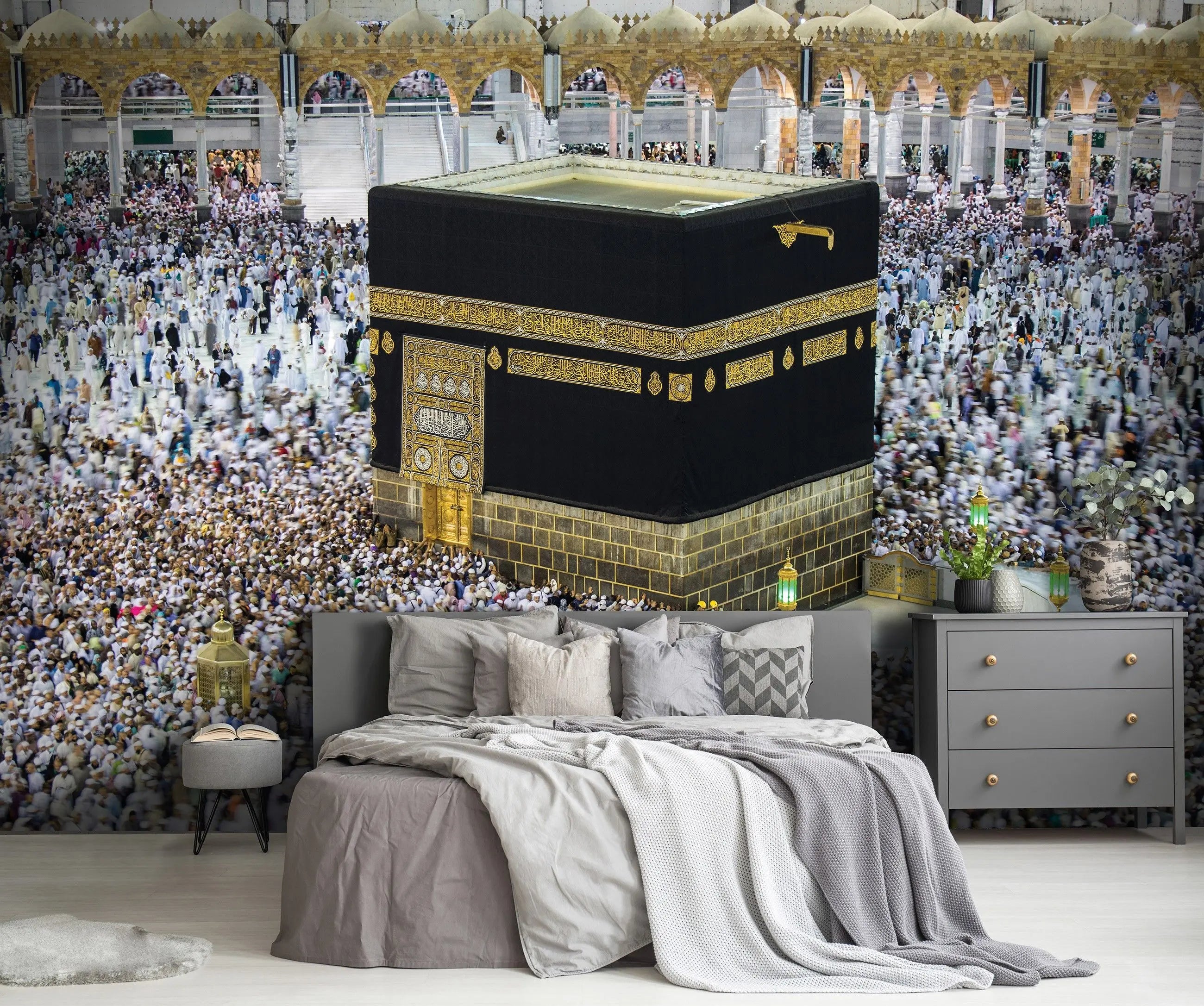 Billede 5 af Fototapet - Ka'baen omgivet af pilgrimme i Mekka, Saudi-Arabien