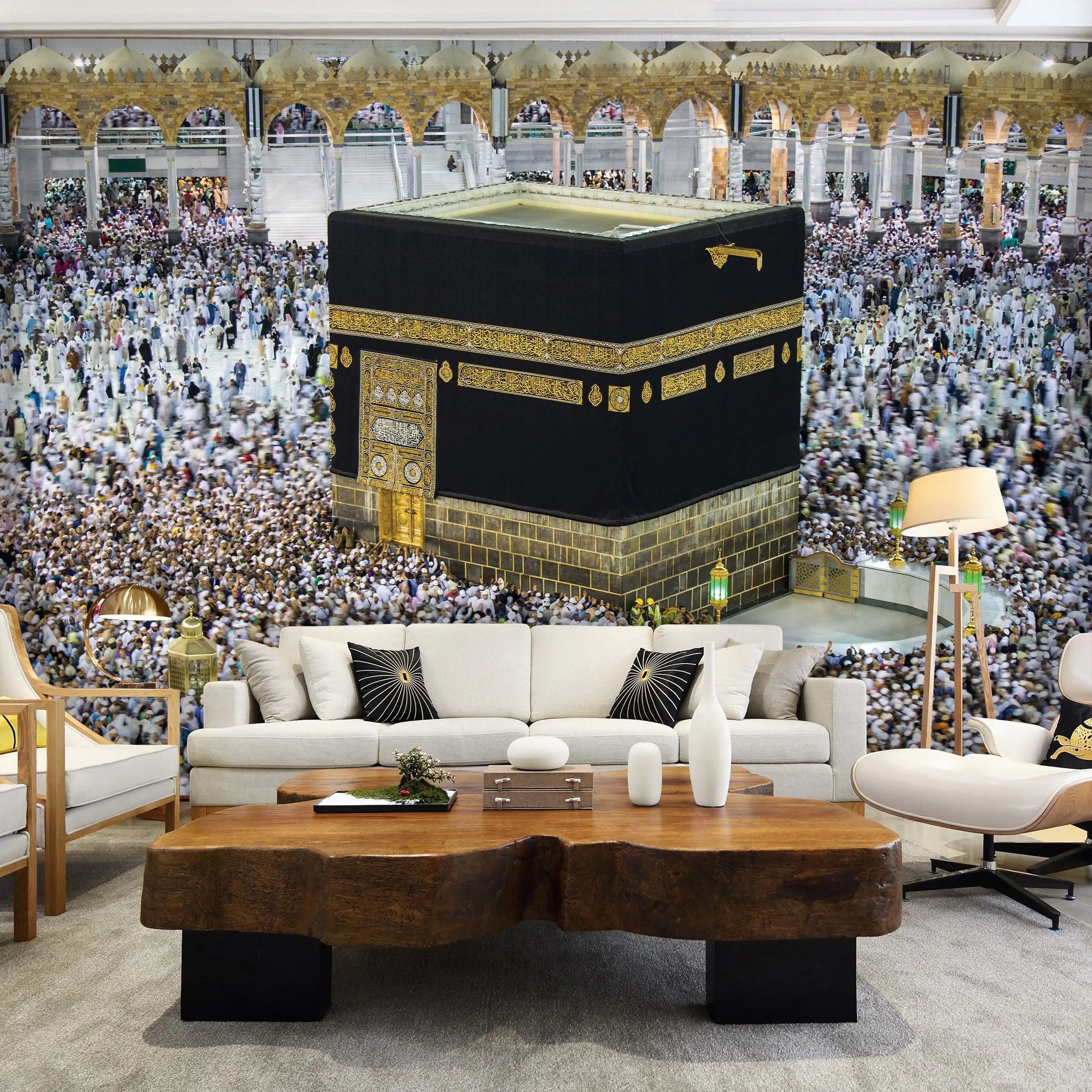 Billede 6 af Fototapet - Ka'baen omgivet af pilgrimme i Mekka, Saudi-Arabien