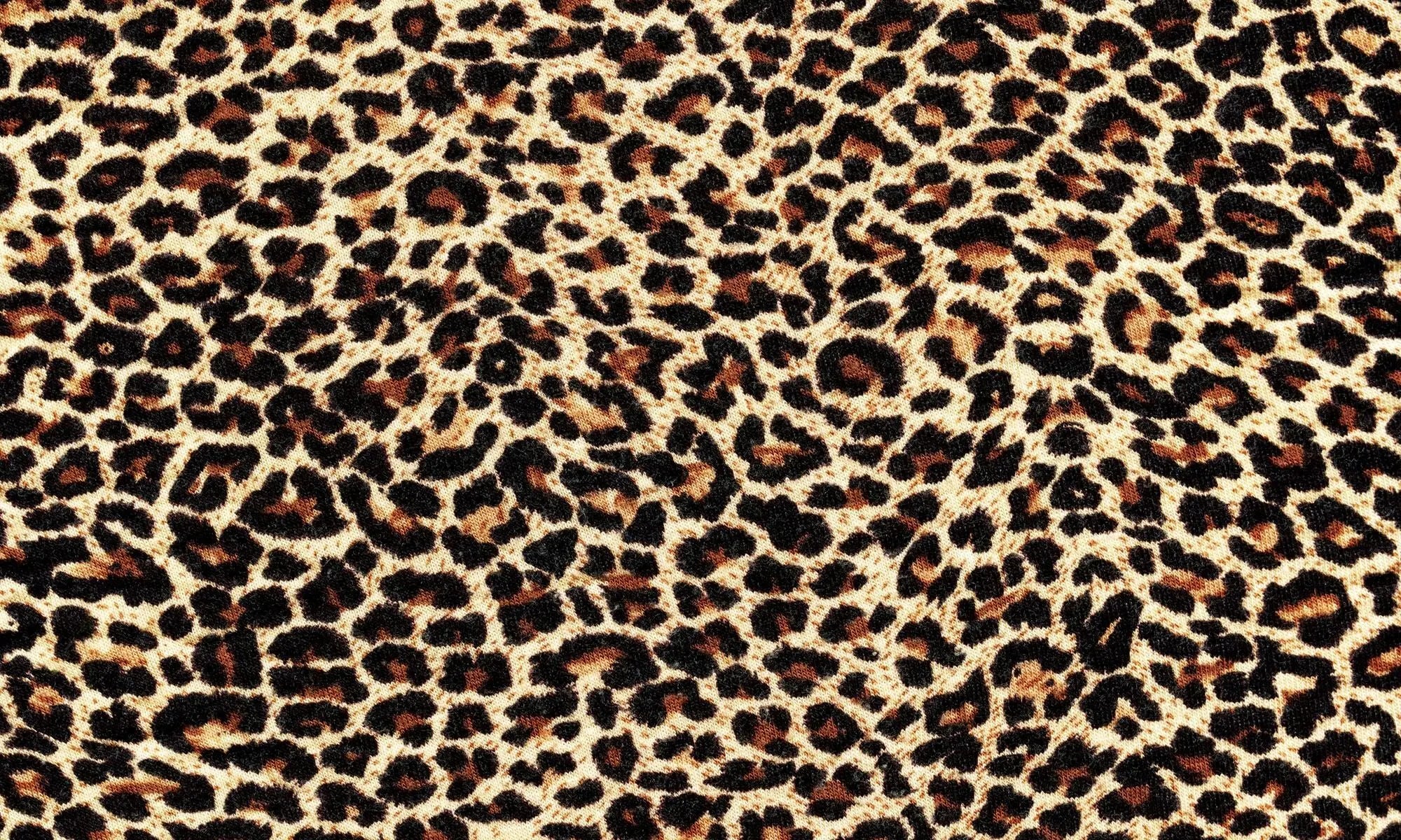 Billede 10 af Fototapet - Leopardmønster i brun og sort på beige baggrund