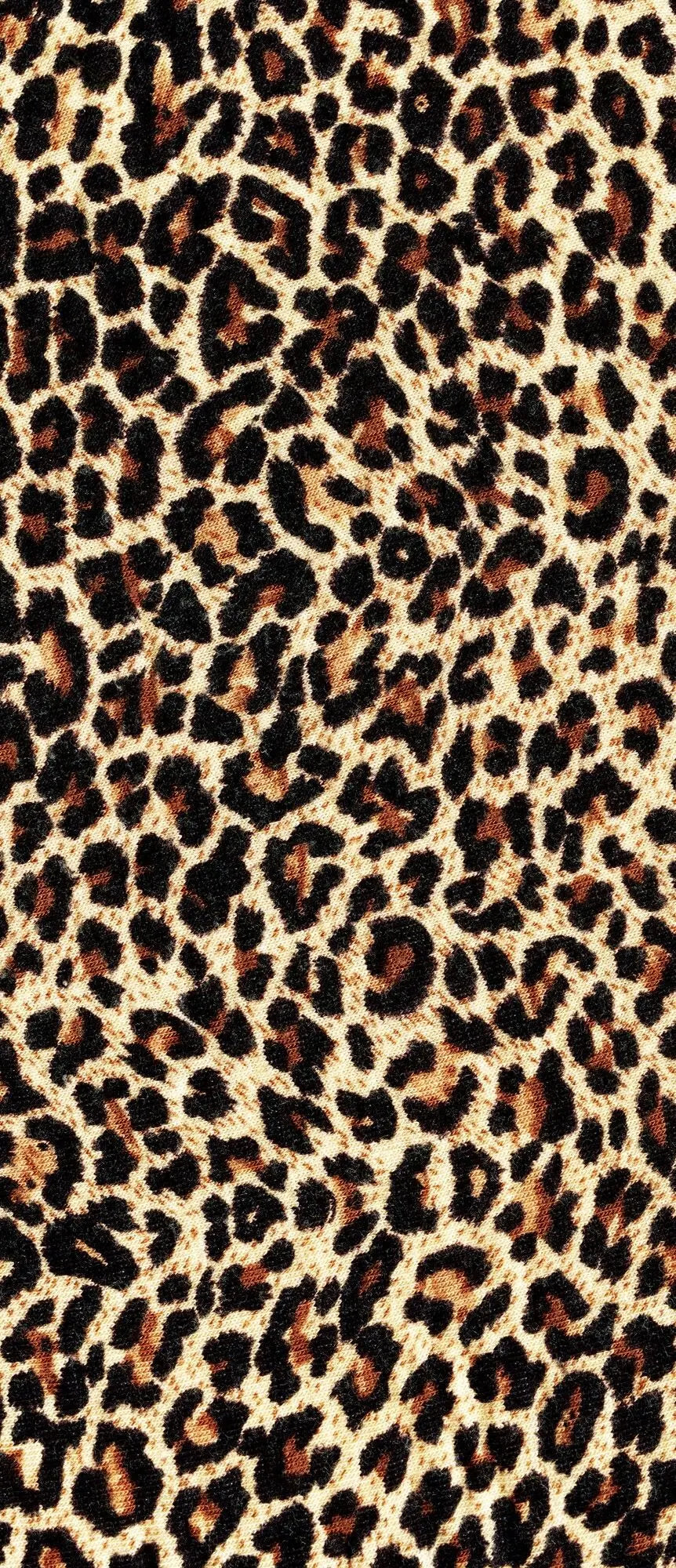 Billede 11 af Fototapet - Leopardmønster i brun og sort på beige baggrund