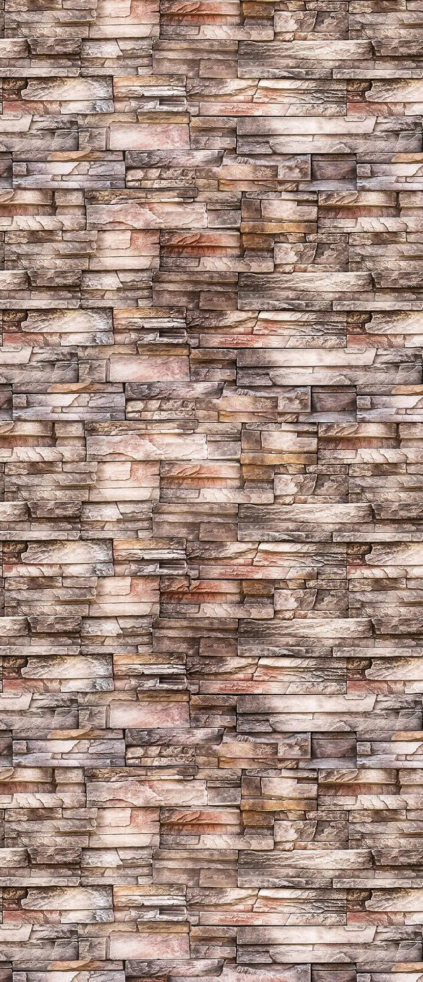 Billede 15 af Fototapet - Lysebrun og grå vævet stenmur