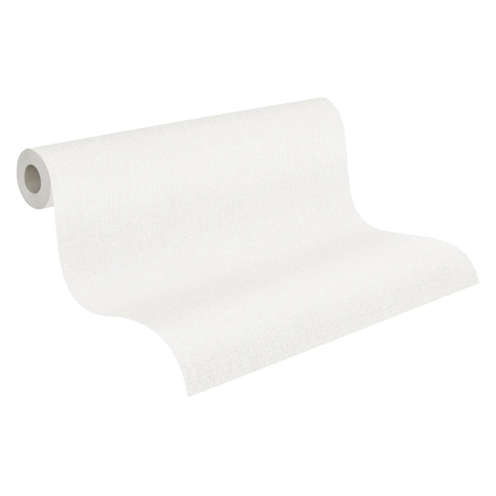 Rulle af Minimal Weave - Dove tapet, der fremviser den lyse vævemønster og kvalitet.