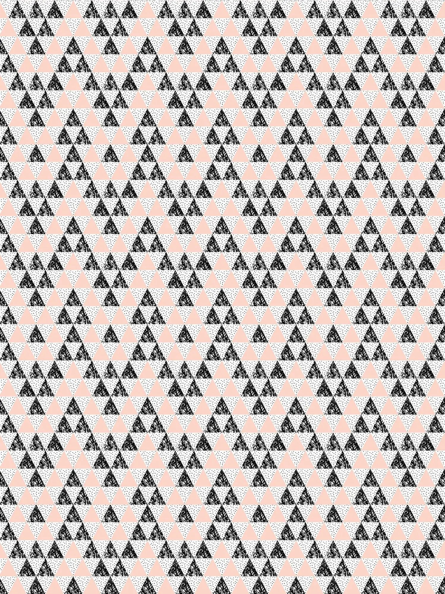 Billede 18 af Fototapet - Mønster af sorte og lyserøde trekanter