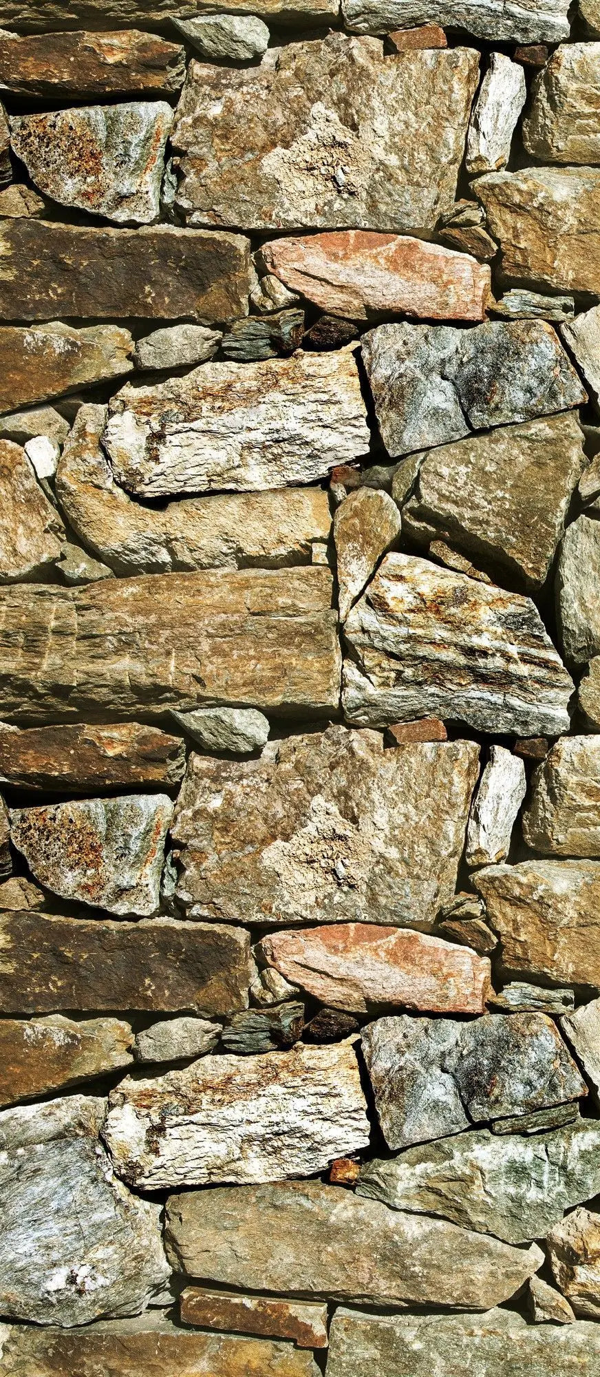 Billede 10 af Fototapet - Mur af uregelmæssige natursten