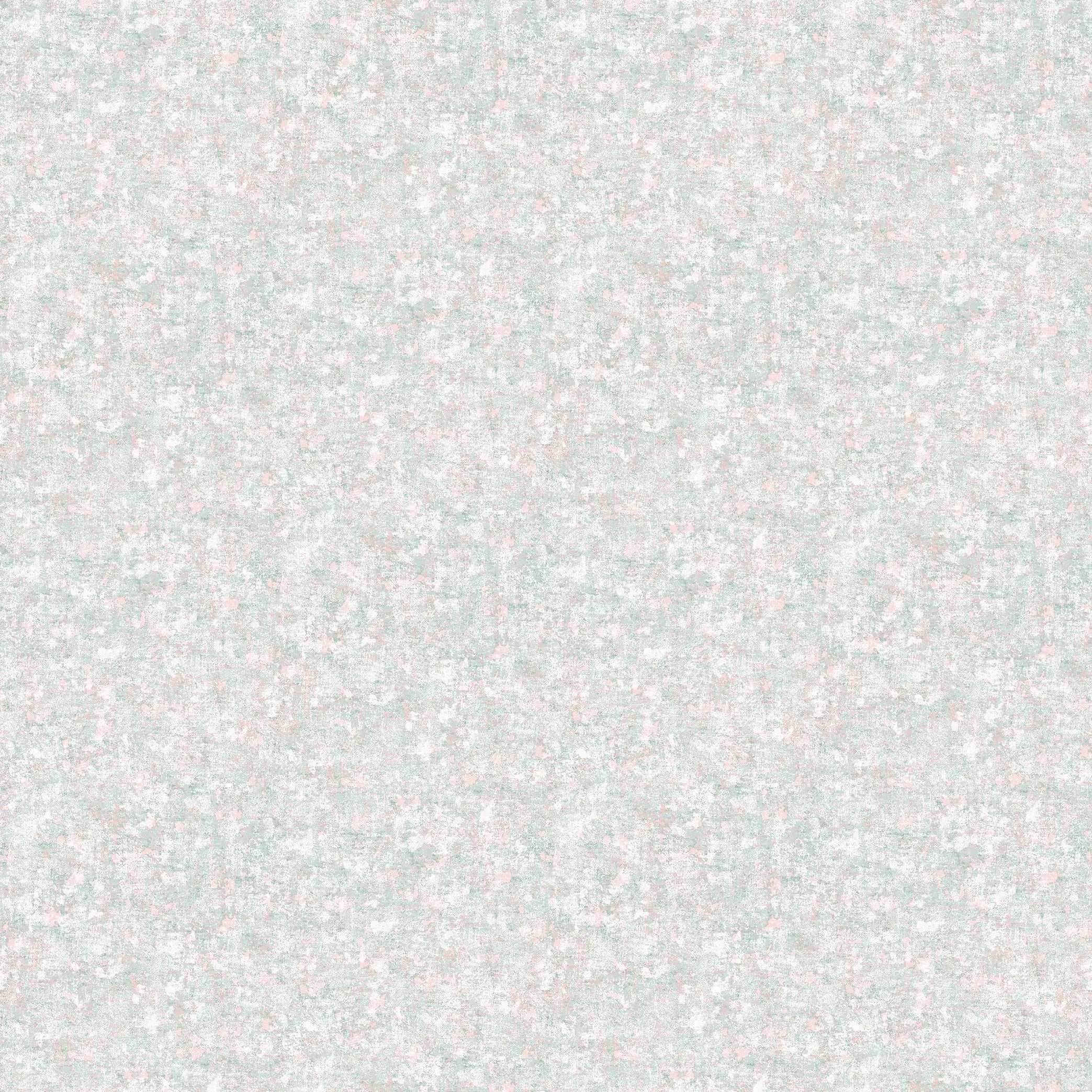 Billedet viser et nærbillede af tapetet Muted Essence - Gentle Sage med et blødt, dæmpet mønster i grønne nuancer.