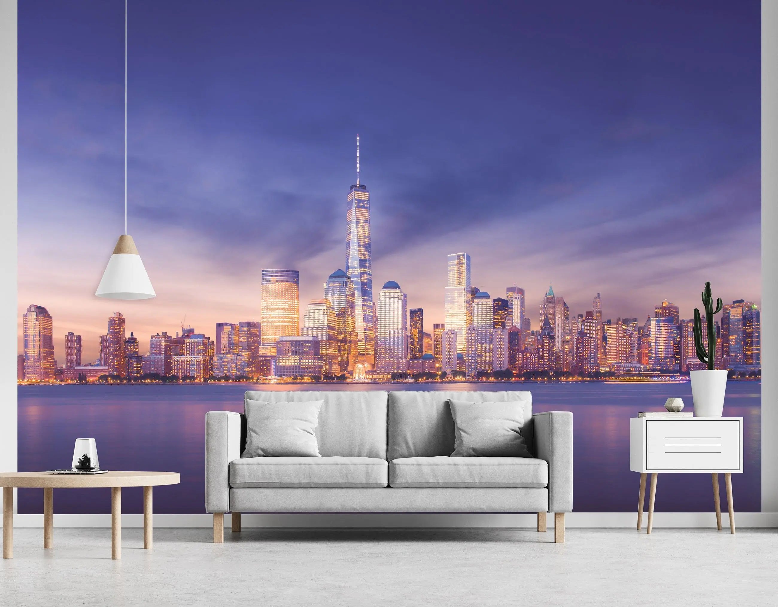 Billede 10 af Fototapet - New York Skyline ved solnedgang