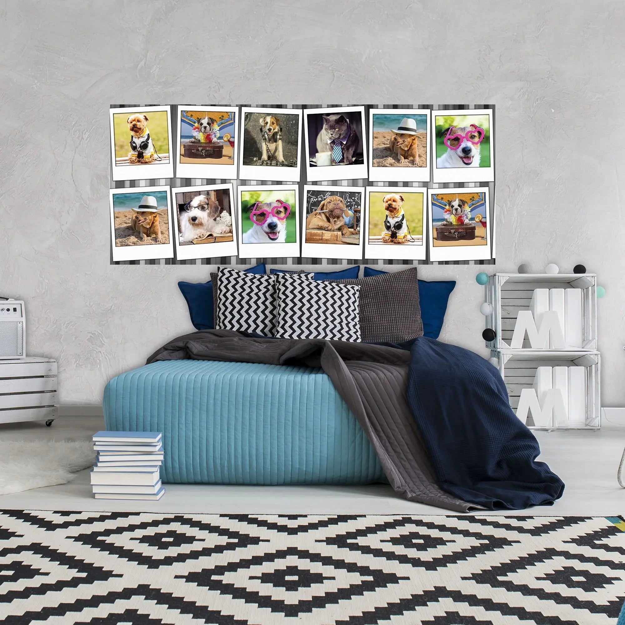 Billede 11 af Fototapet - Otte billeder af klædte hunde og katte i forskellige temaer