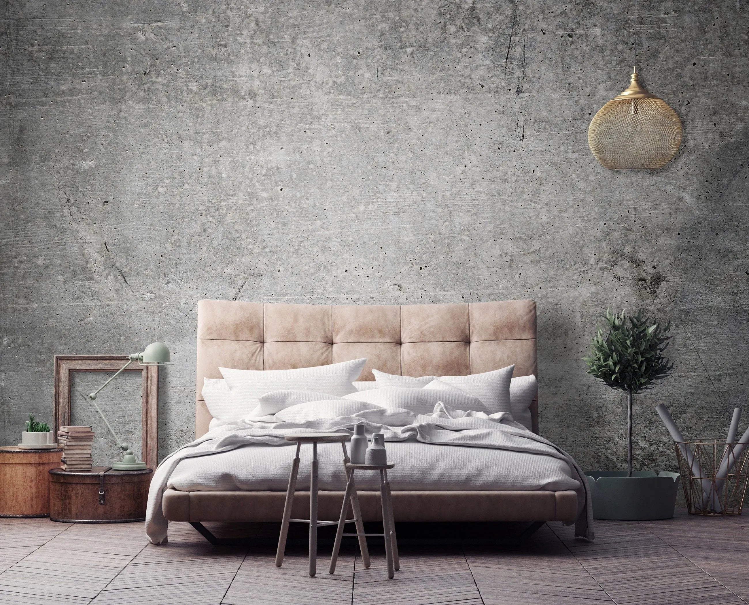 Billede 15 af Fototapet - Rå betonvæg med ujævnheder