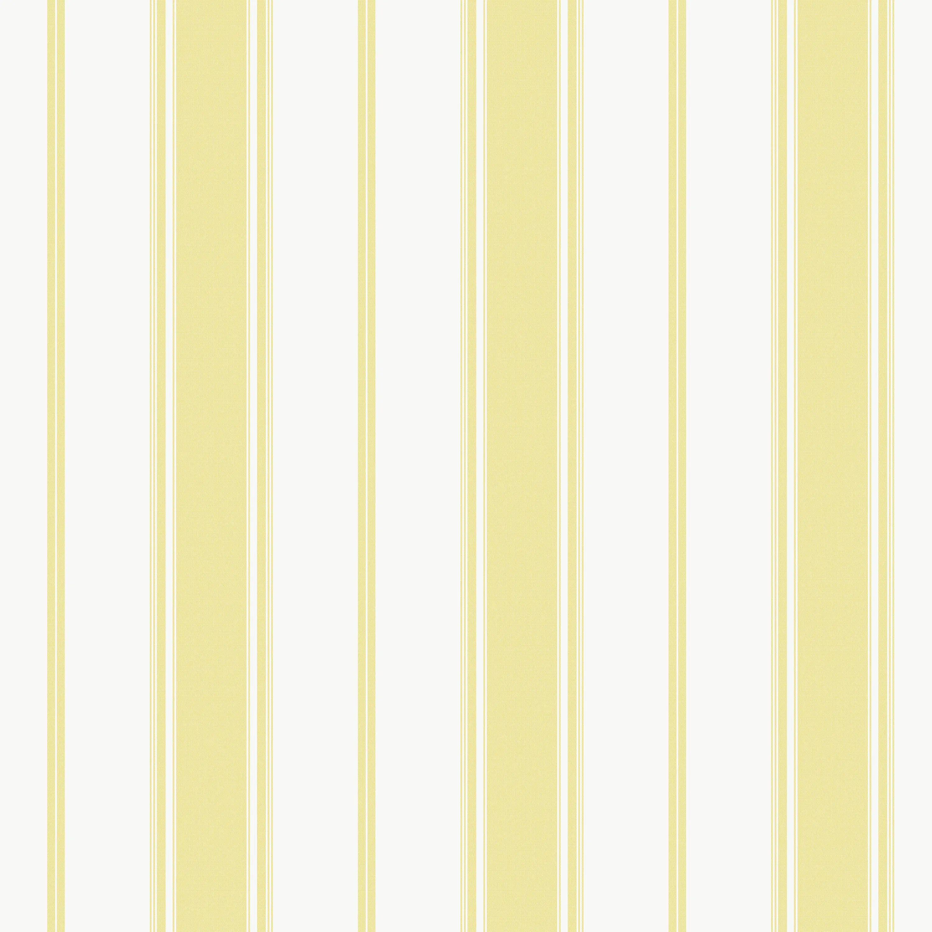 Billede af tapet Refined Lines - Lemon med gule og hvide lodrette striber, tilgængelig på Nicetapet.dk
