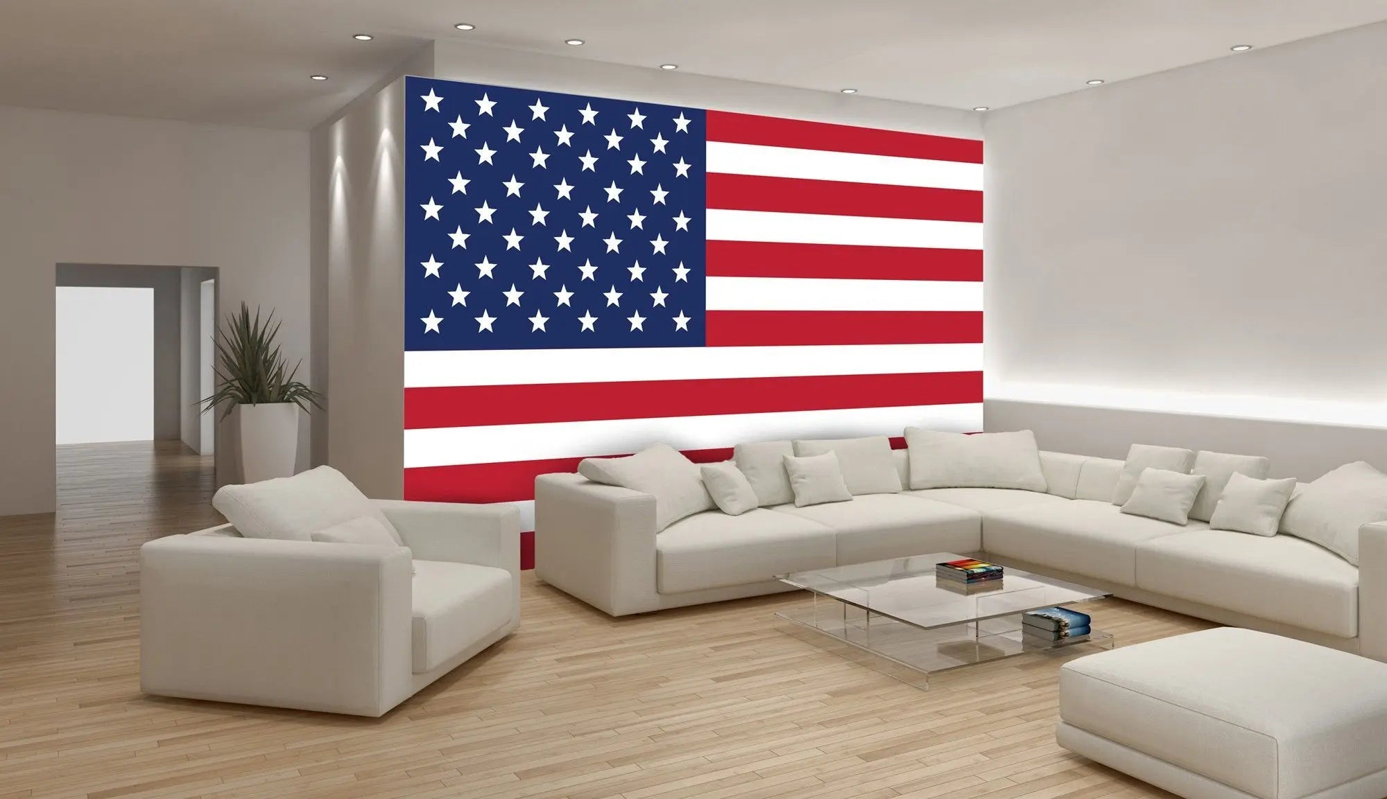 Billede 2 af Fototapet - USA's flag