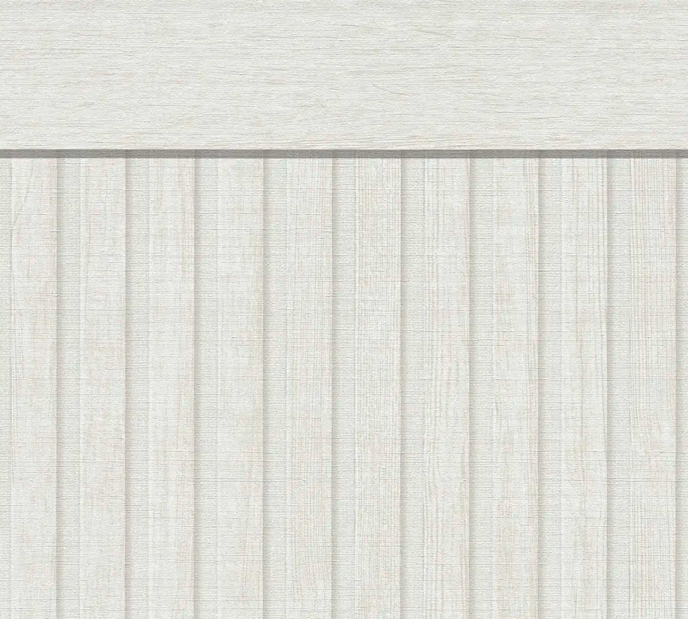 Nærbillede af Vertical Panels - Frost tapet med lodrette paneler i en frostet tekstur fra Nicetapet.dk.