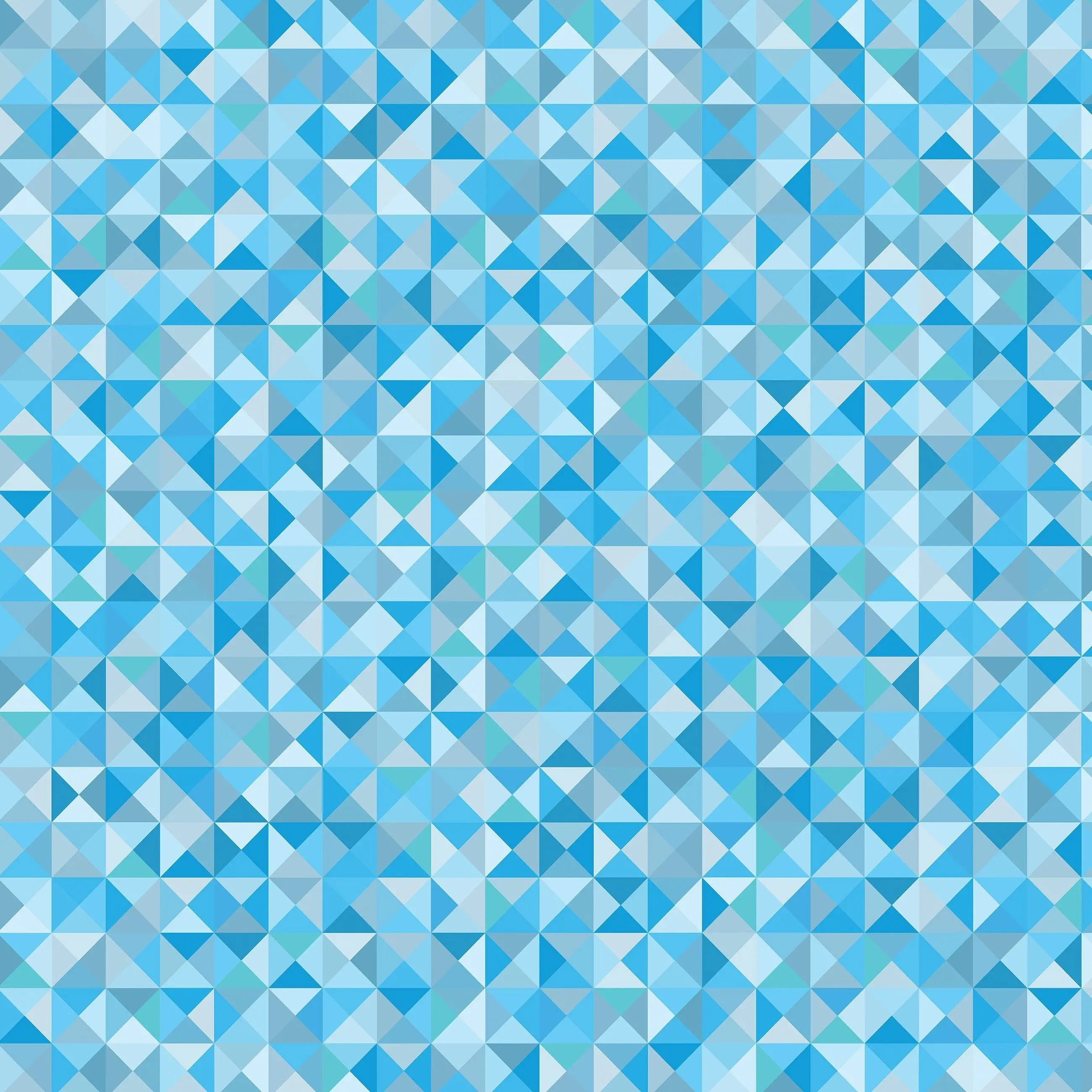 Billede 20 af Fototapet - Blåt geometrisk mønster med trekantede polygoner