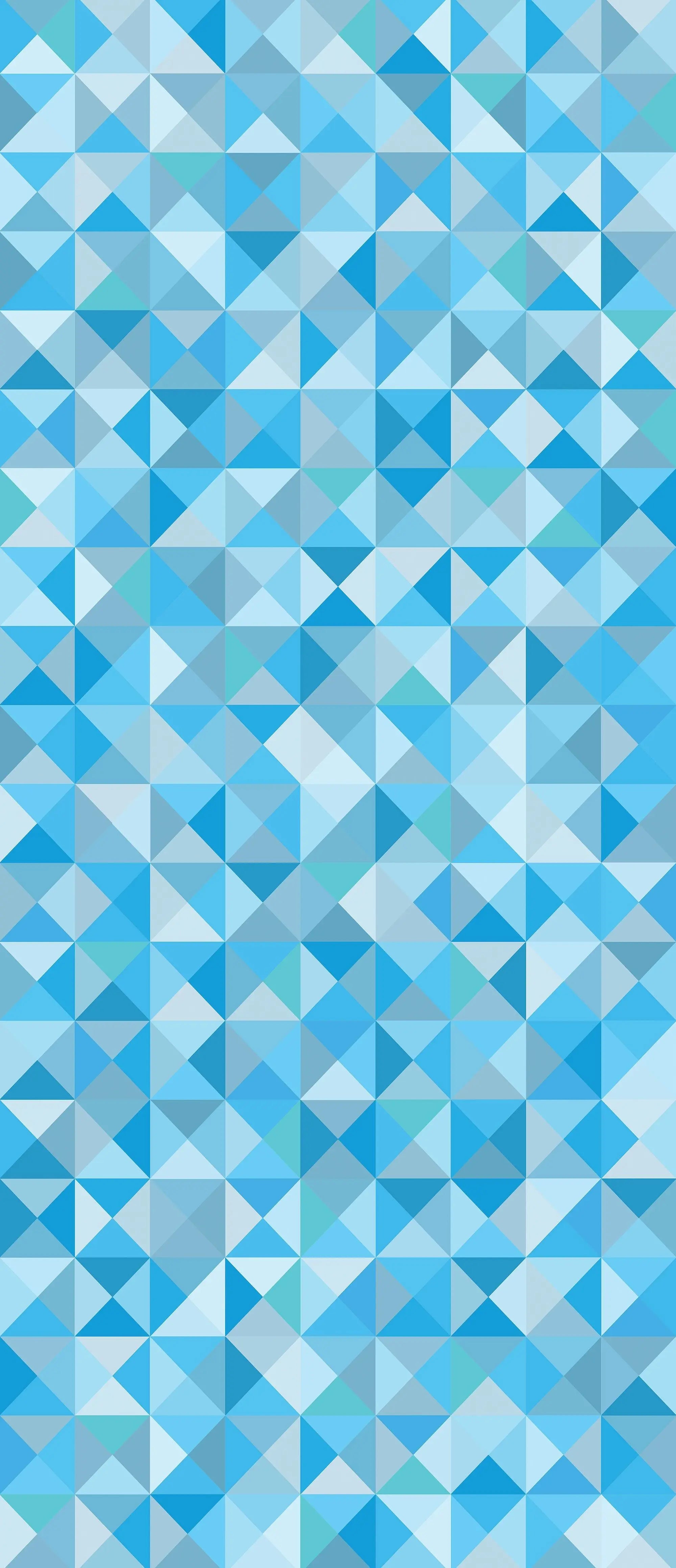 Billede 21 af Fototapet - Blåt geometrisk mønster med trekantede polygoner