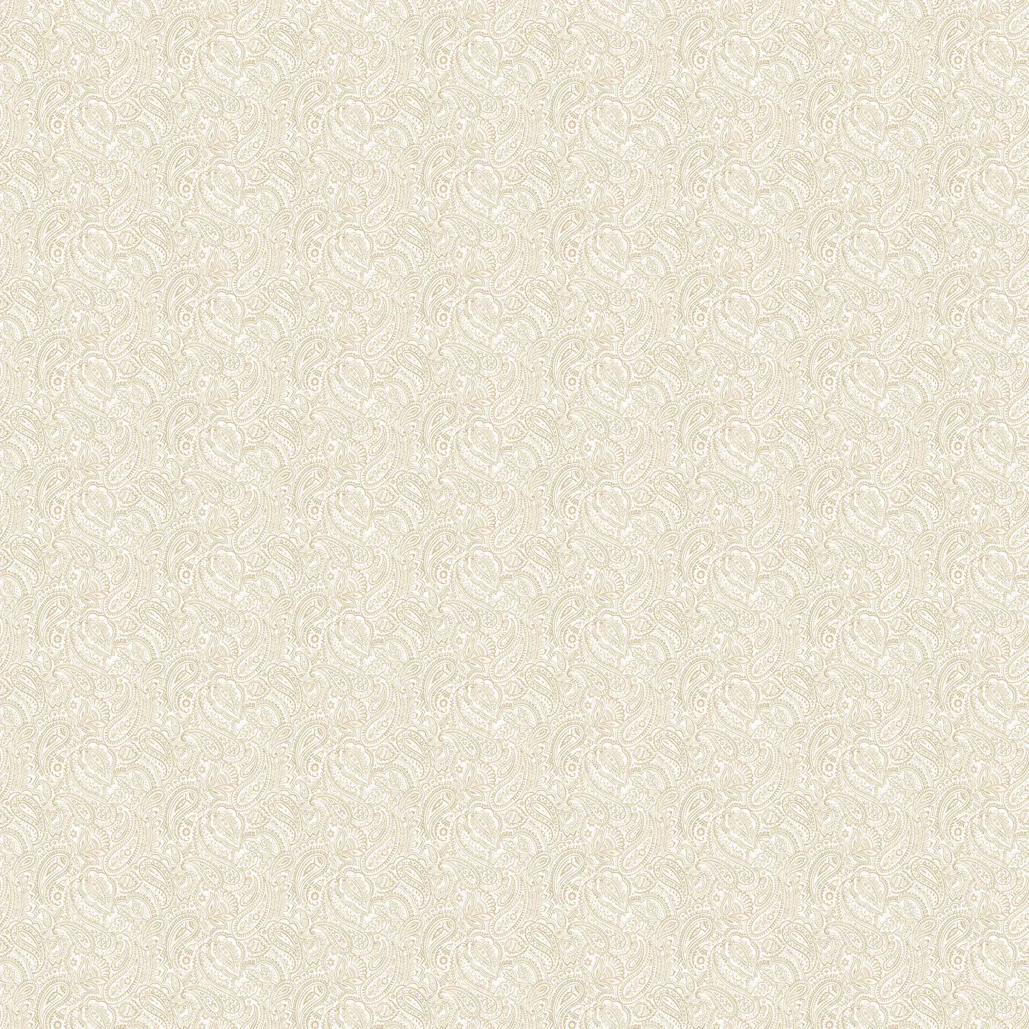 Detaljeret syn på Delicate Arches - Cream tapet fra Nicetapet.dk, med intrikat cremeflettet mønster.