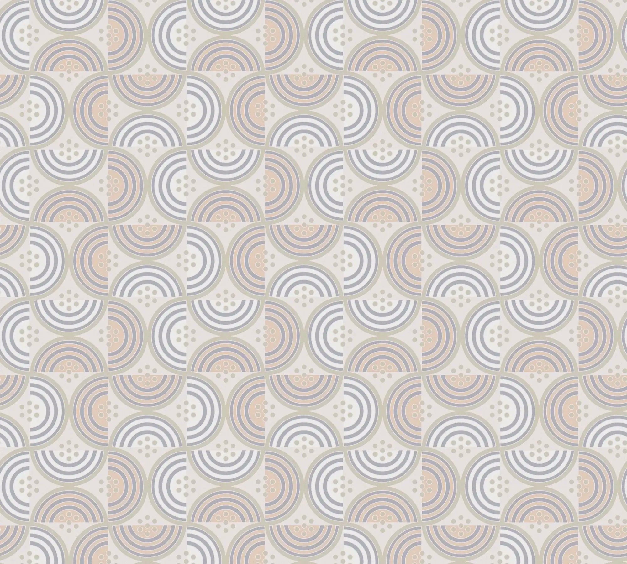 Detaljeret visning af Echoes of Elegance - Whispering Sands tapet med mønstre i neutrale toner.