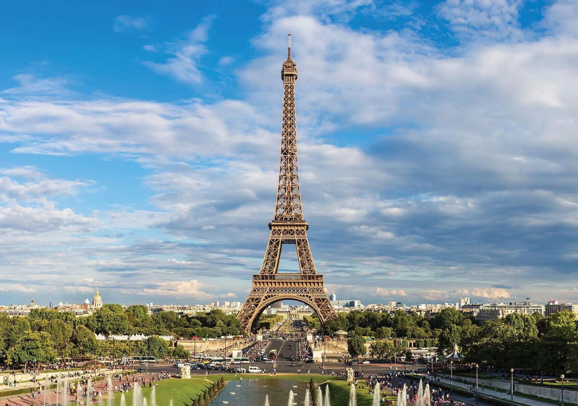 Billede 1 af Fototapet - Eiffeltårnet i Paris under blå himmel