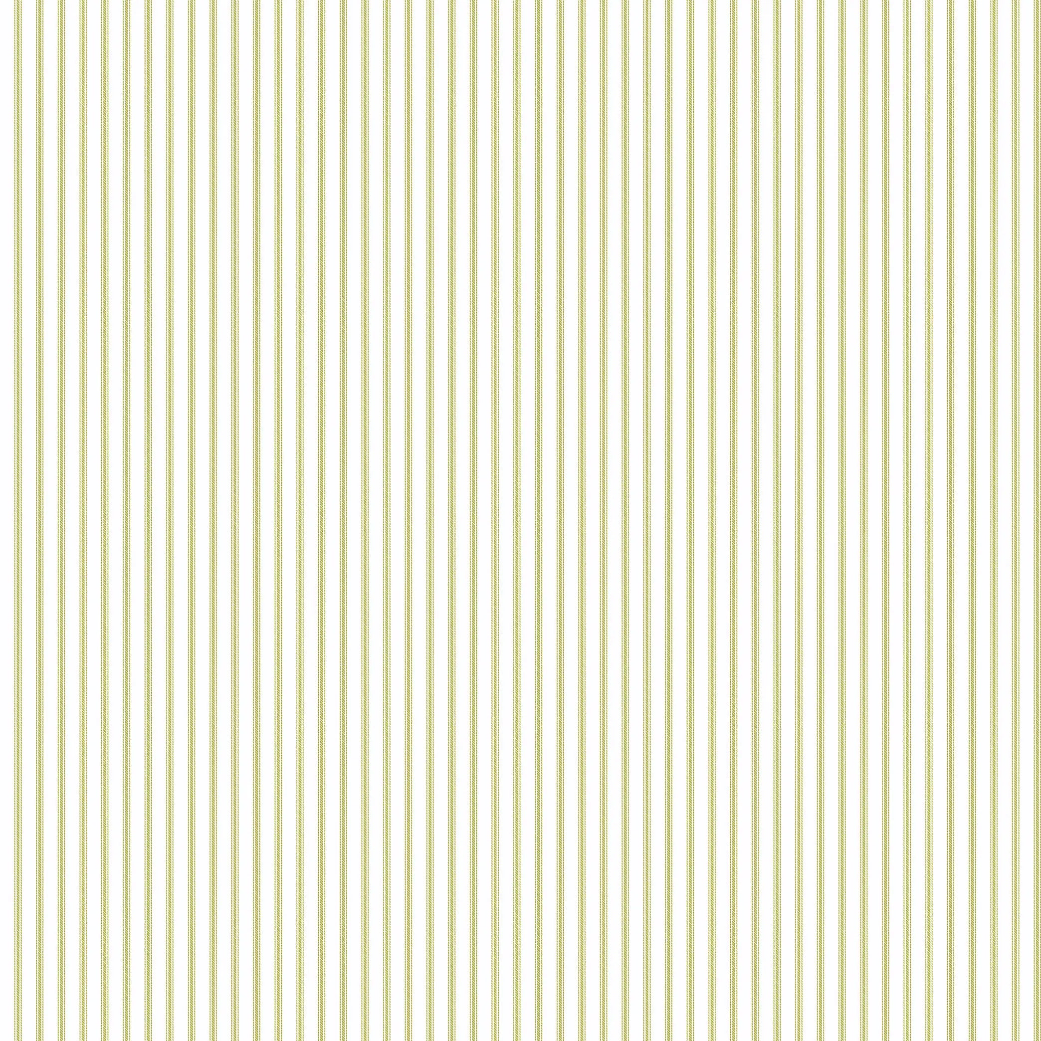 Elegant Lines - Olive Harmony tapet med enkle, lodrette, olivengrønne linjer mod en lys baggrund.