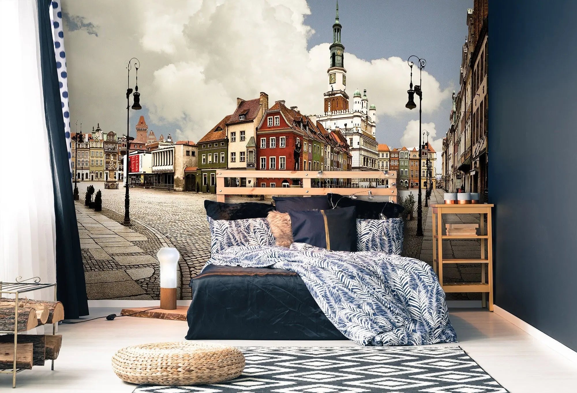 Billede 3 af Fototapet - Farverig torveplads med historiske bygninger i Poznań, Polen