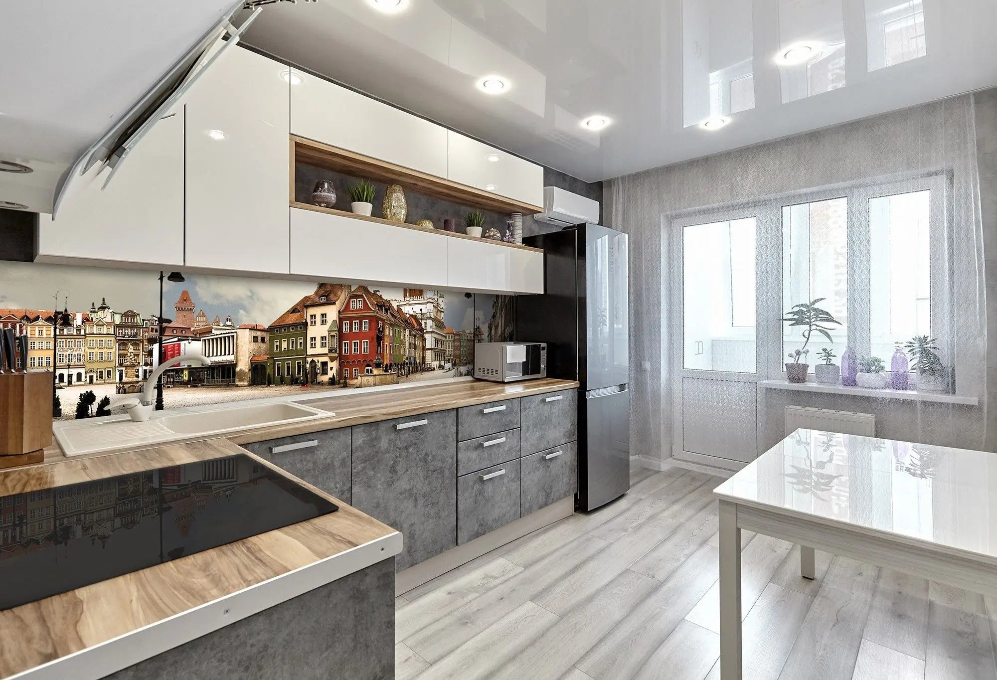 Billede 6 af Fototapet - Farverig torveplads med historiske bygninger i Poznań, Polen