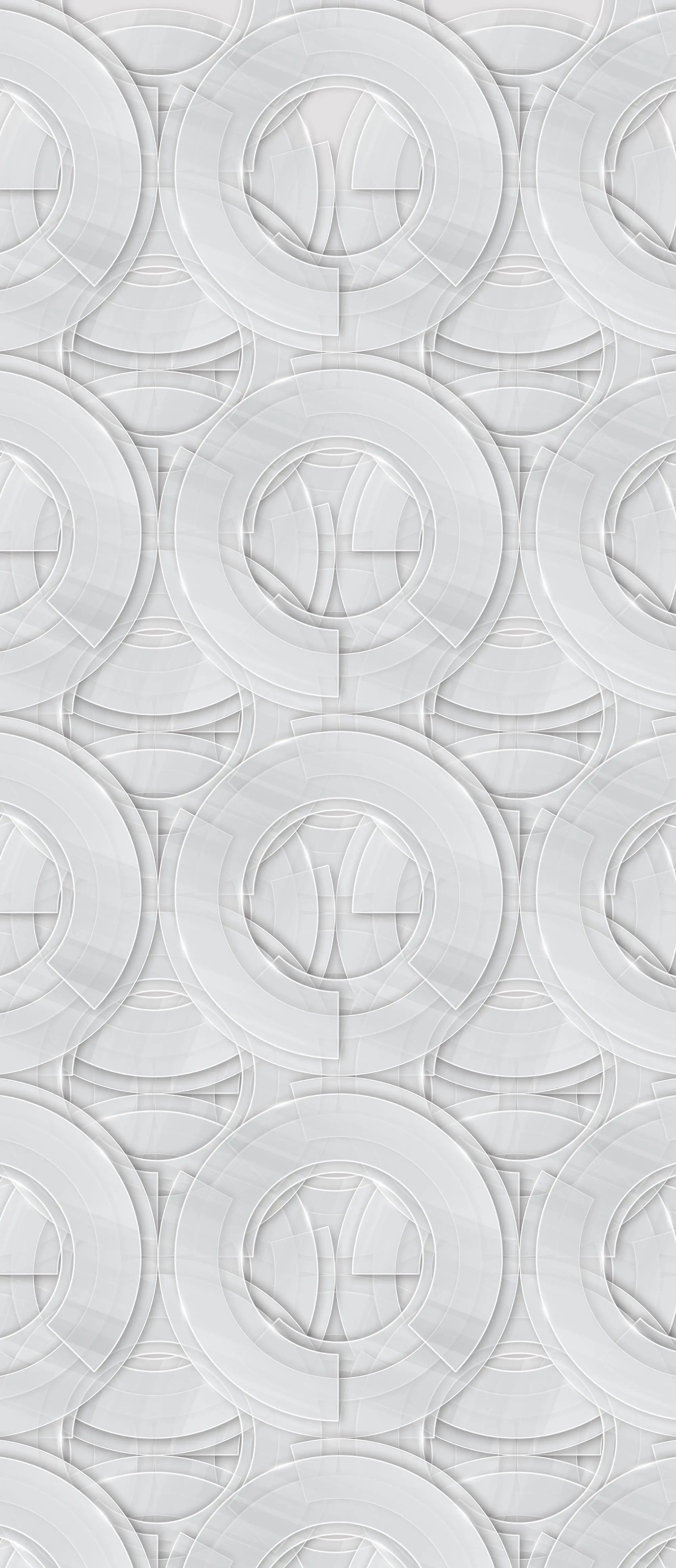 Billede 19 af Fototapet - Gentaget mønster af overlappende cirkler med gennemsigtighed