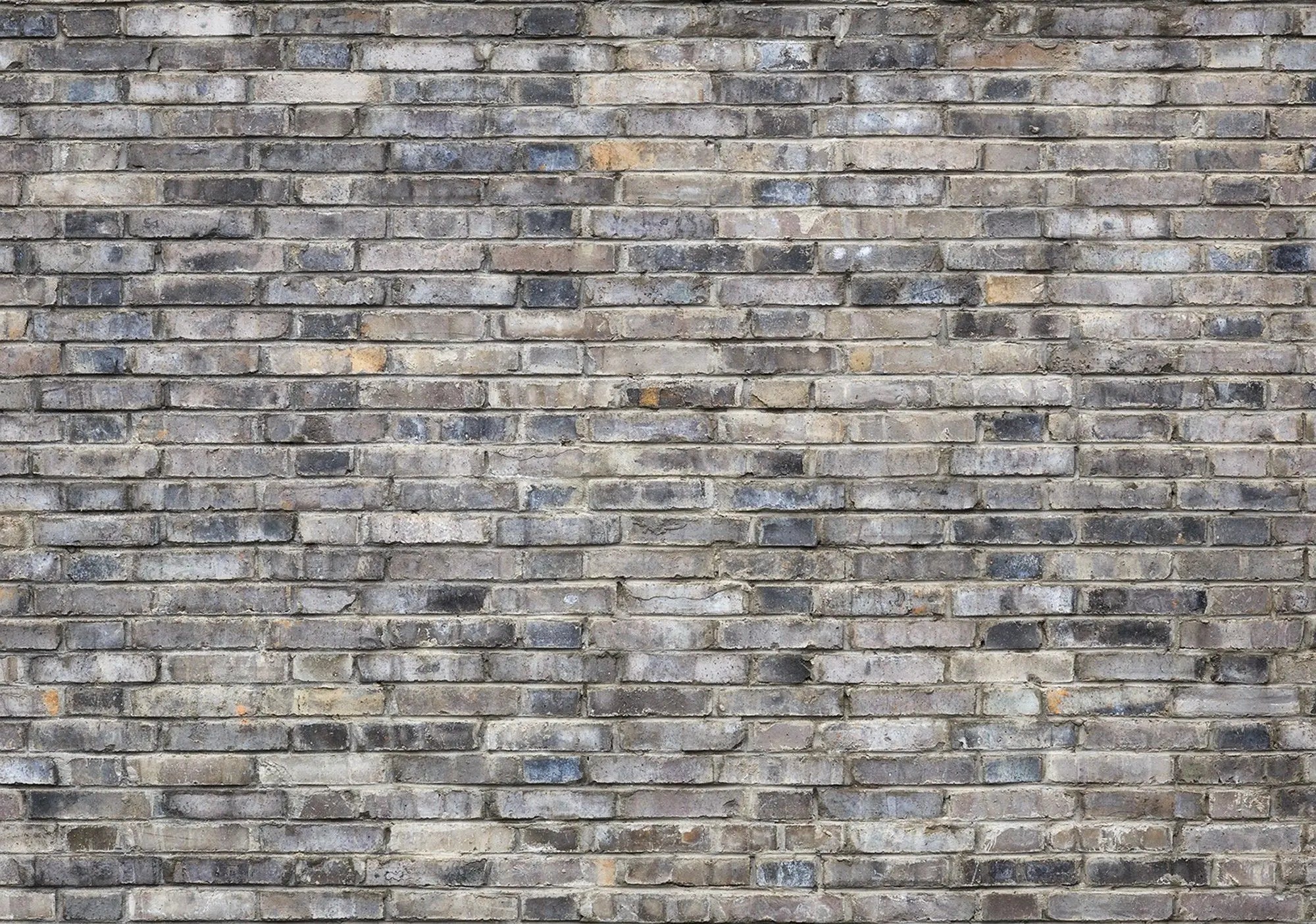 Billede 1 af Fototapet - Grå murstensmur