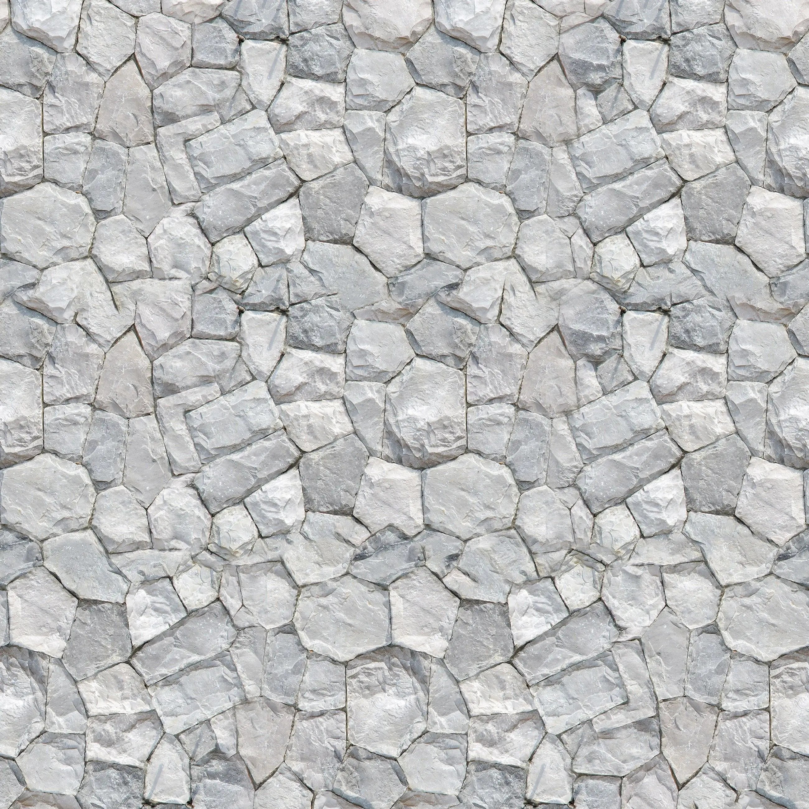 Billede 7 af Fototapet - Grå uregelmæssig stenvæg