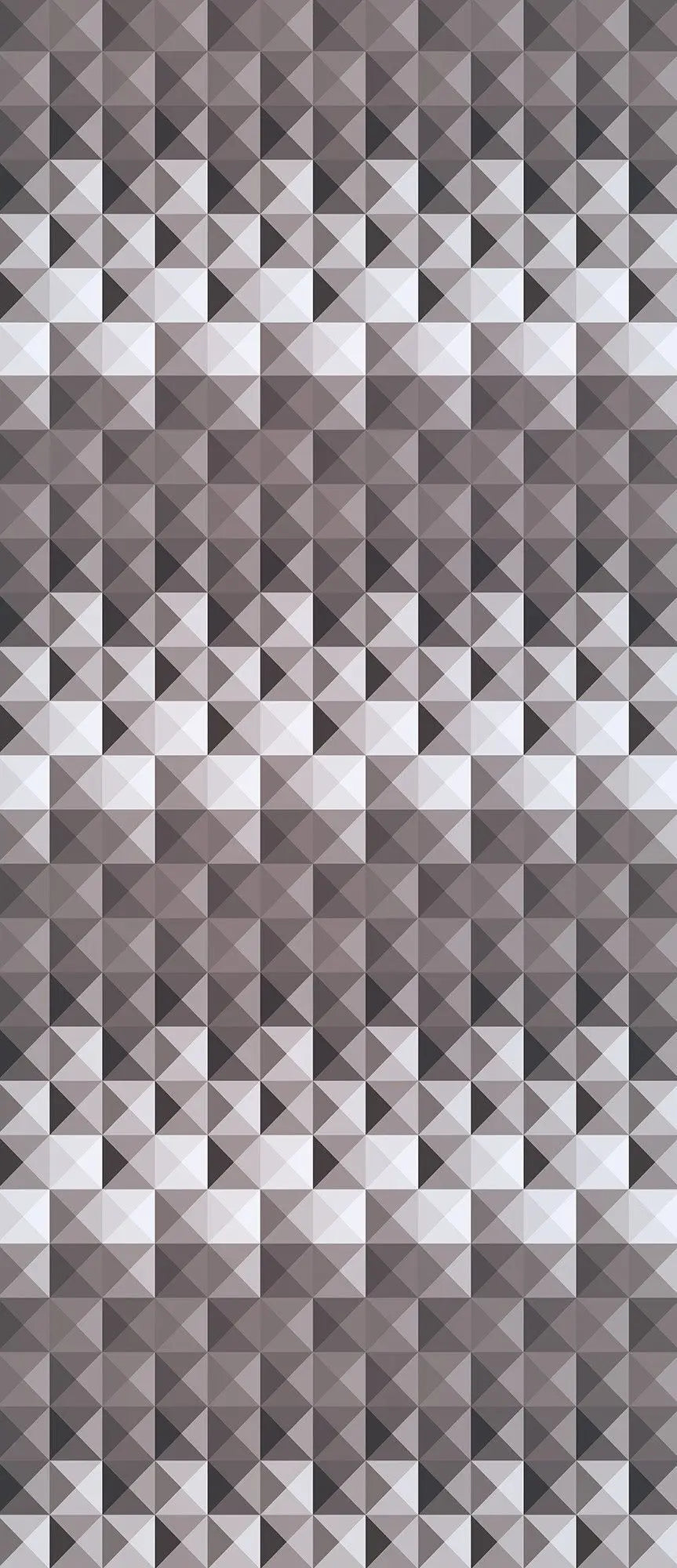 Billede 9 af Fototapet - Gråt geometrisk mønster af kvadratiske trekanter