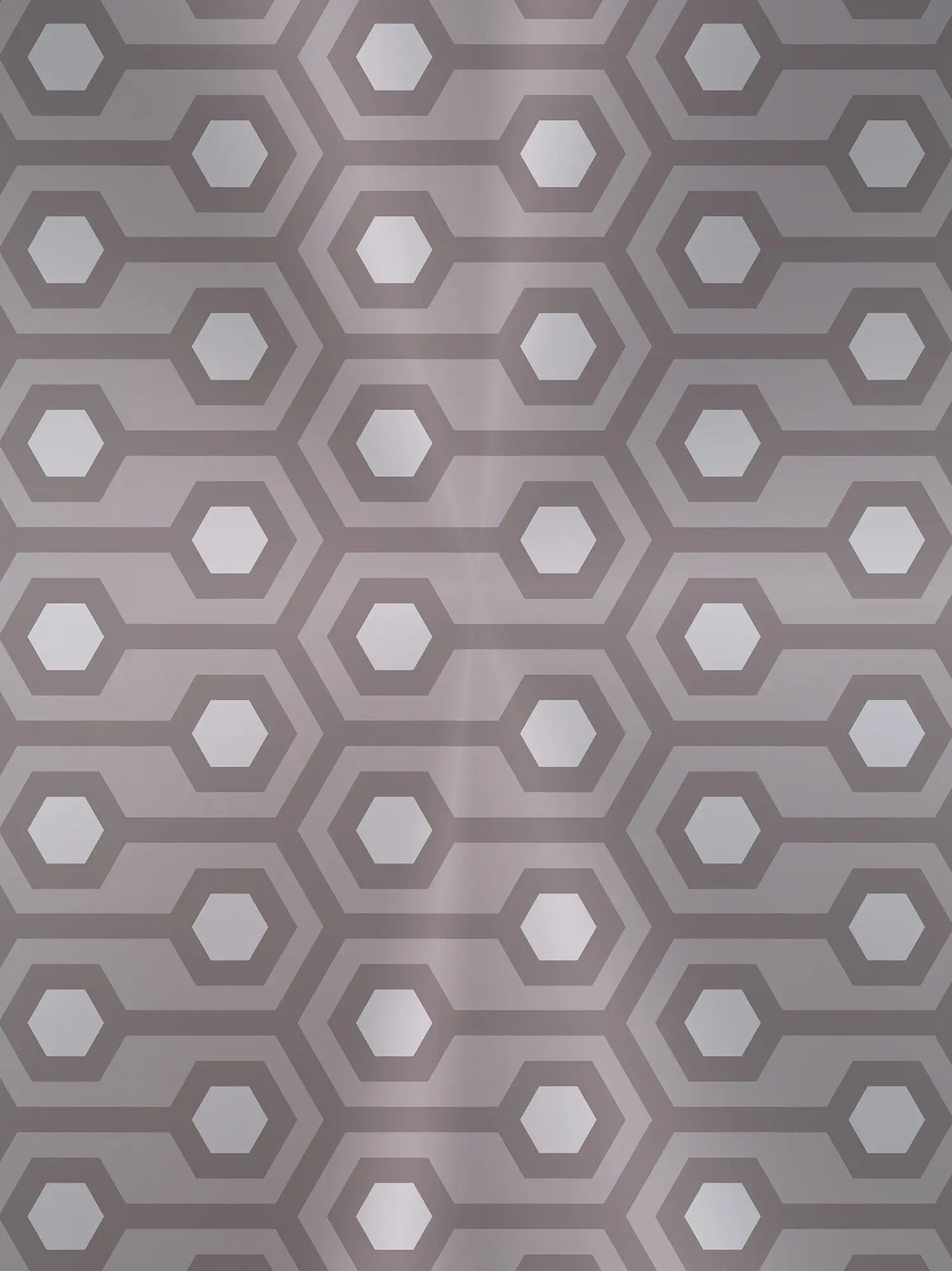 Billede 18 af Fototapet - Gråt geometrisk mønster med sekskanter og linjer