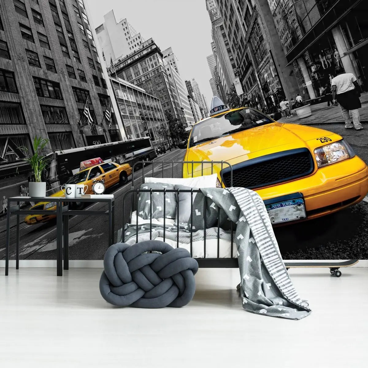 Billede 4 af Fototapet - Gule taxaer på gade i New York City