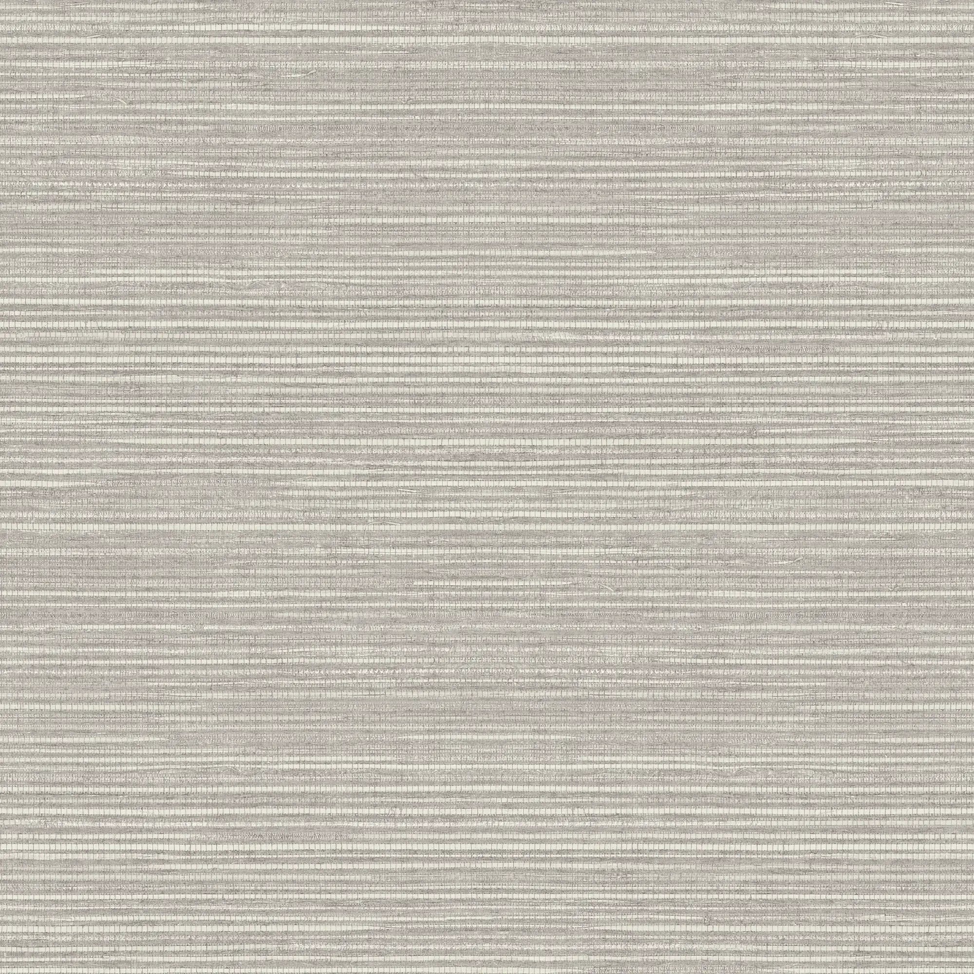 Linen Texture - Slate tapet med vandrette linjer i grå nuancer.