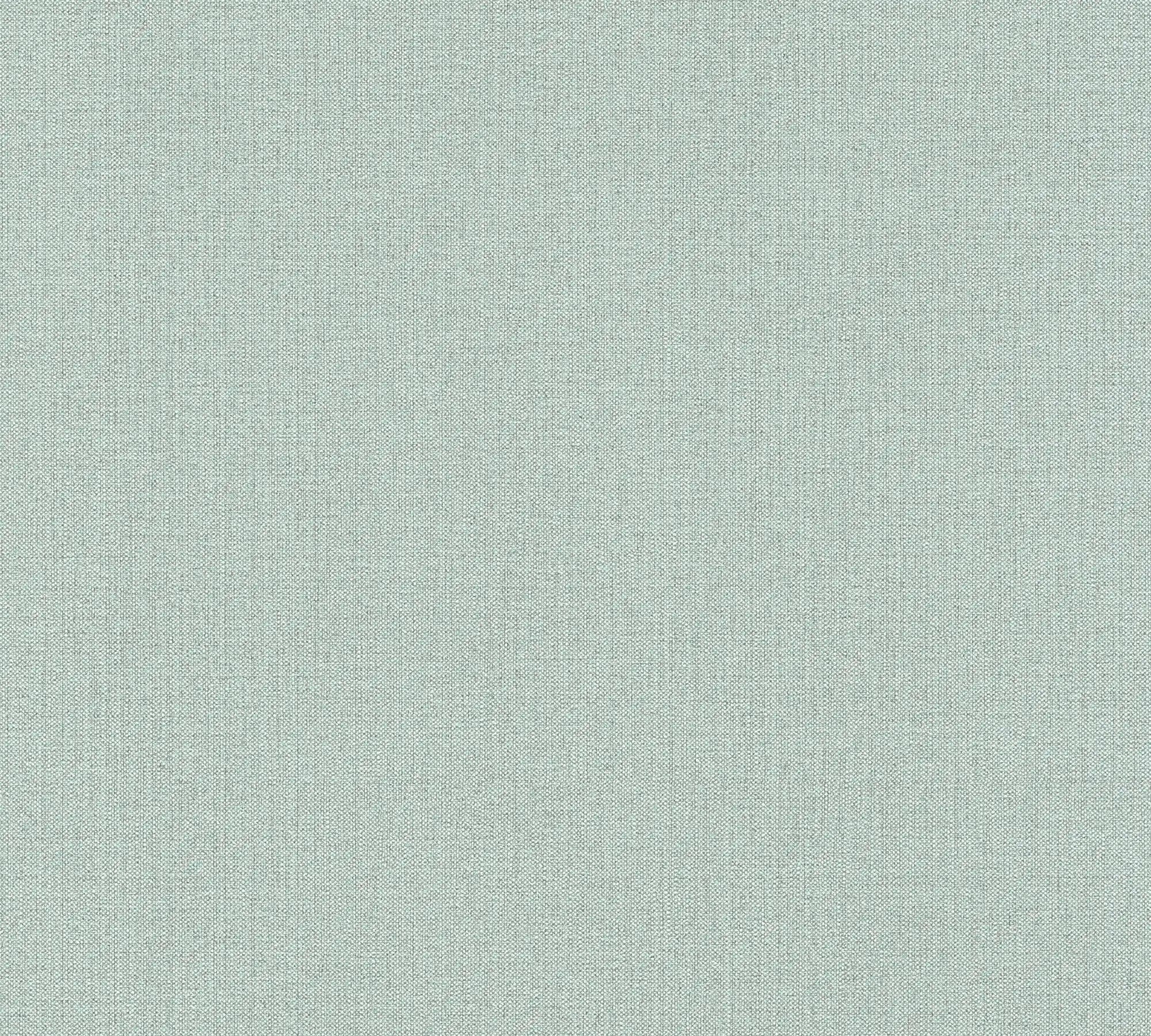 Detaljeret visning af Minimal Weave - Shore tapet flade i blød grøn farve.