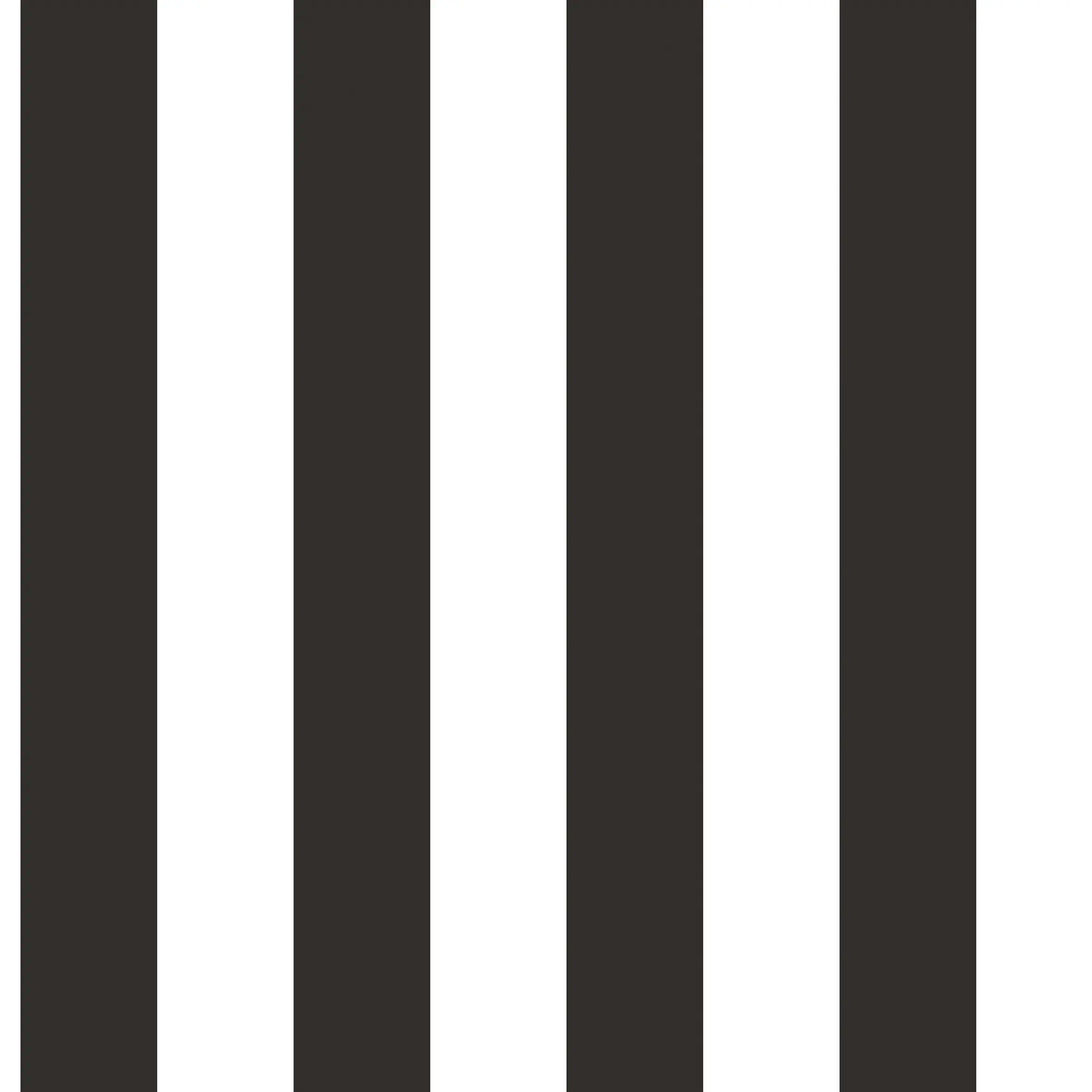 Billede af Broad Stripes - Charcoal tapet med bredde vertikale striber i sort og hvid på Nicetapet.dk.