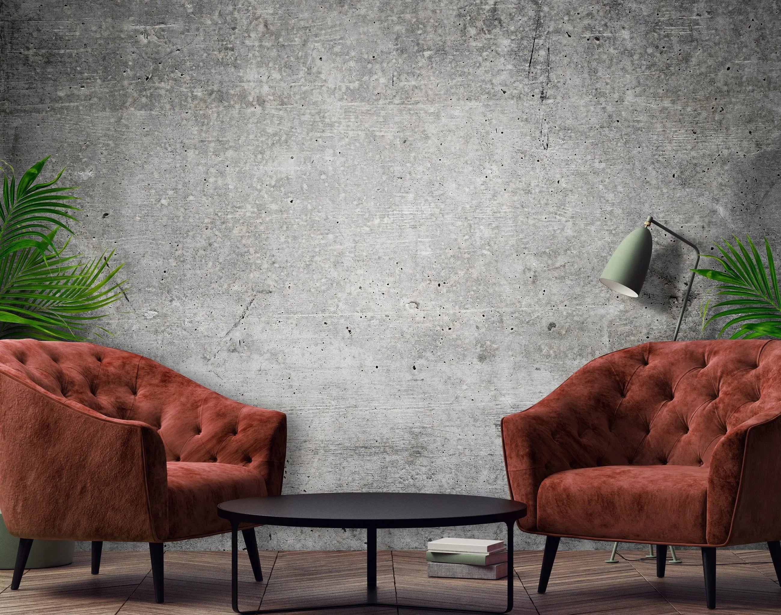Billede 16 af Fototapet - Rå betonvæg med ujævnheder
