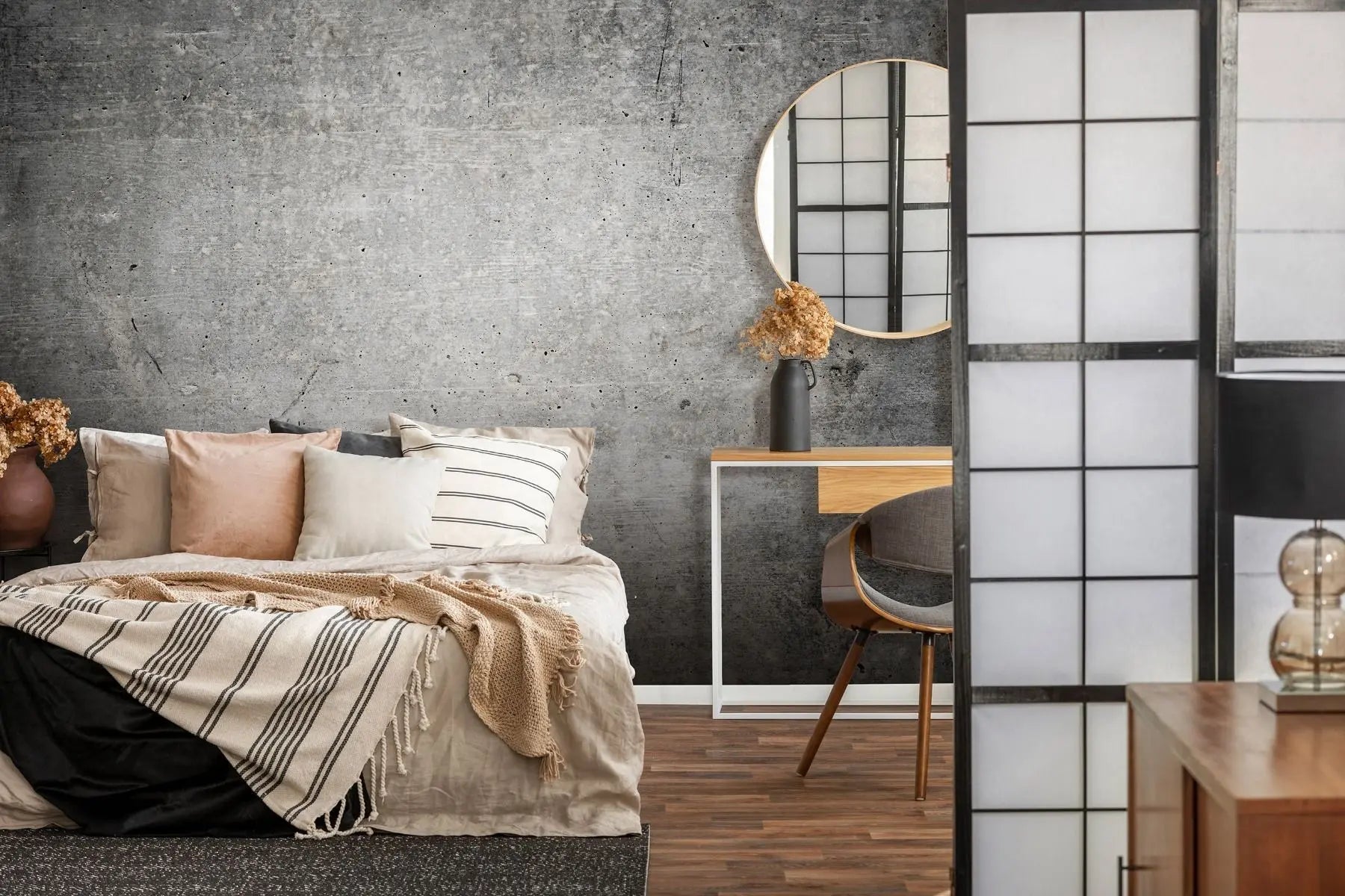 Billede 5 af Fototapet - Rå betonvæg med ujævnheder