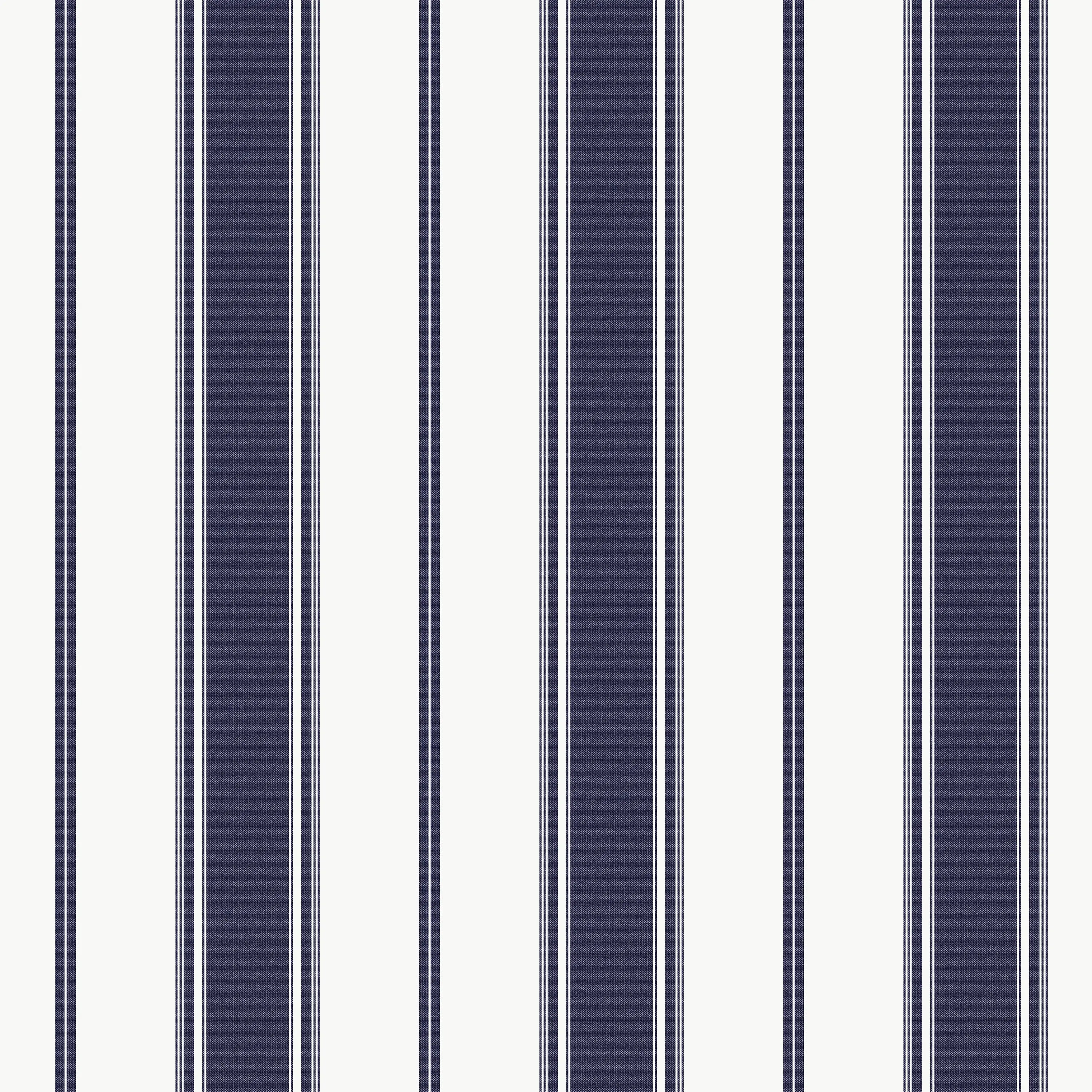 Produktbillede af Refined Lines - Navy med blå og hvide lodrette striber.