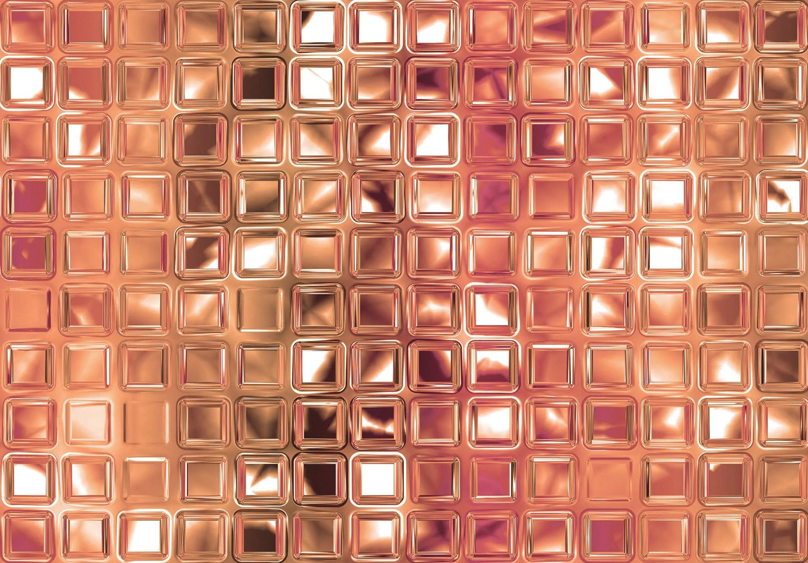Billede 2 af Fototapet - Skinnende bronzefarvet glasmosaik