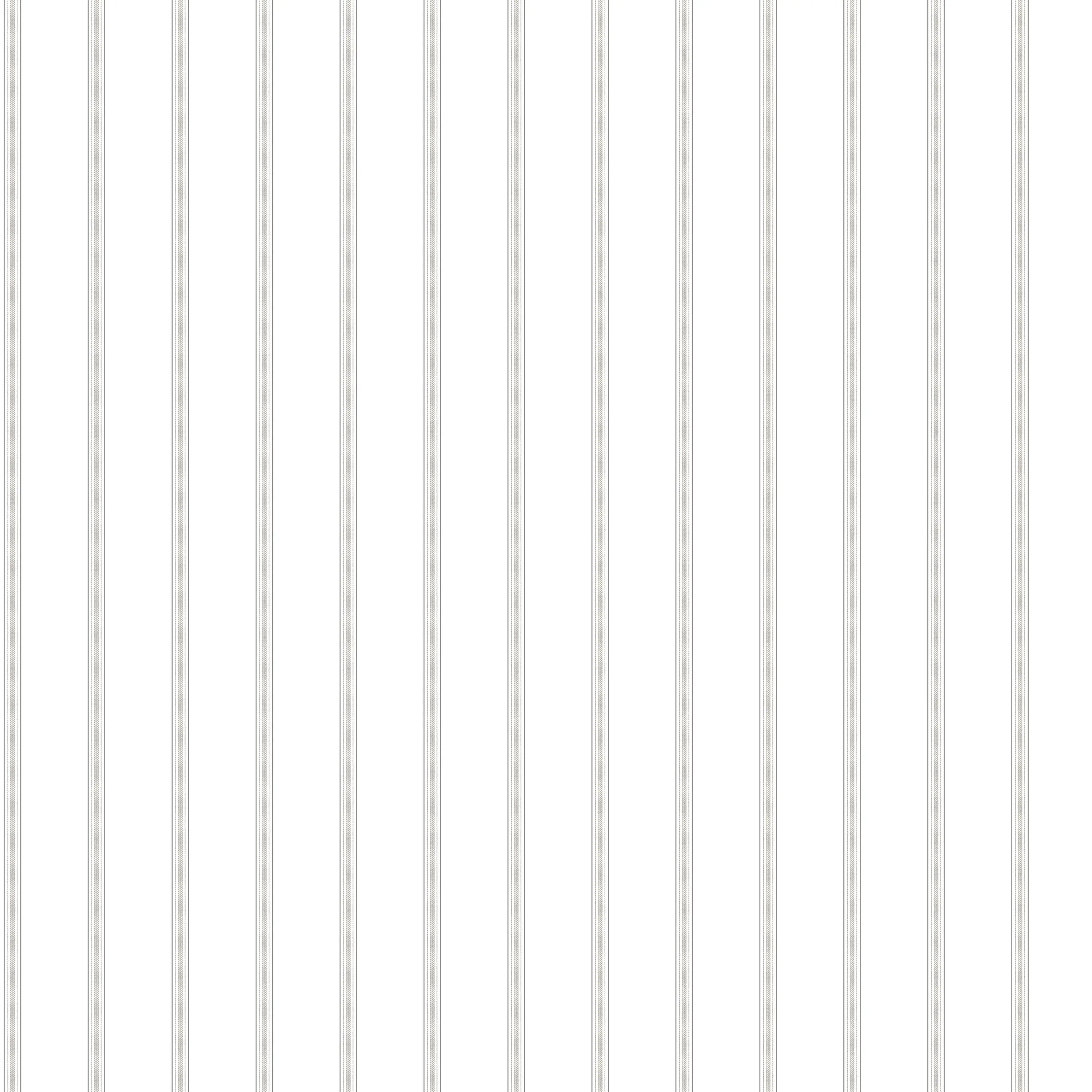 Detaljeret billede af Slim Lines - Pewter tapetmønster med fine, lodrette linjer i grå nuancer.